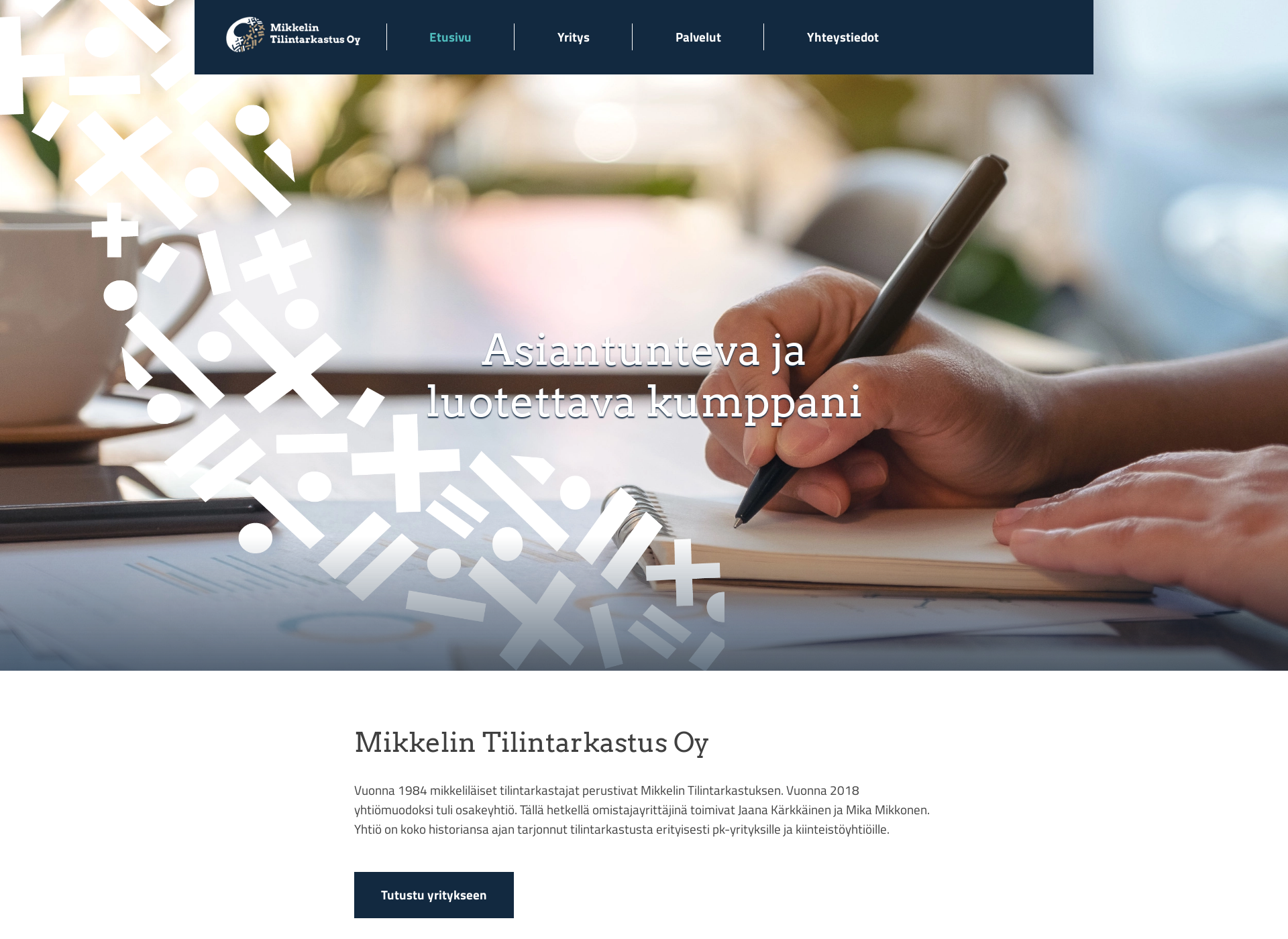 Screenshot for mikkelintilintarkastus.fi