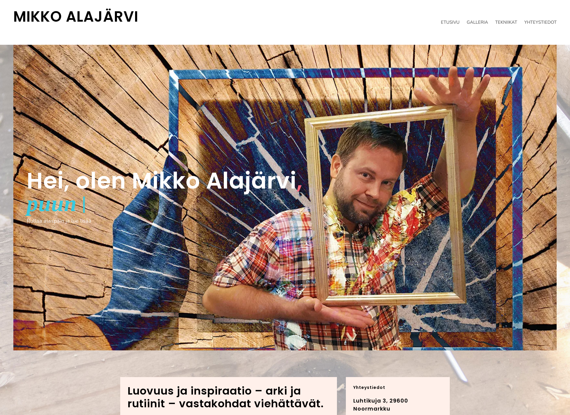 Screenshot for mikkoalajarvi.fi