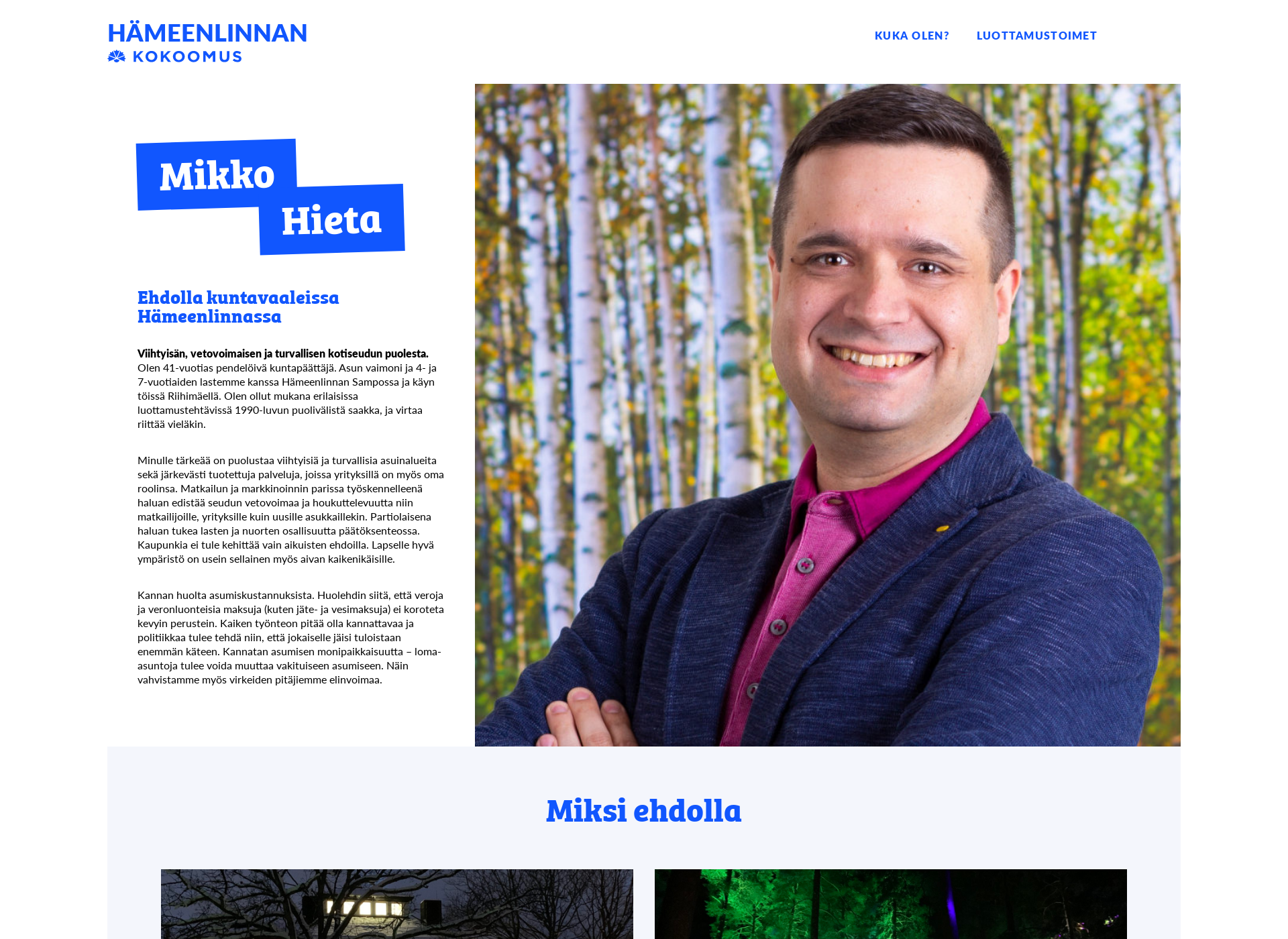 Screenshot for mikkohieta.fi