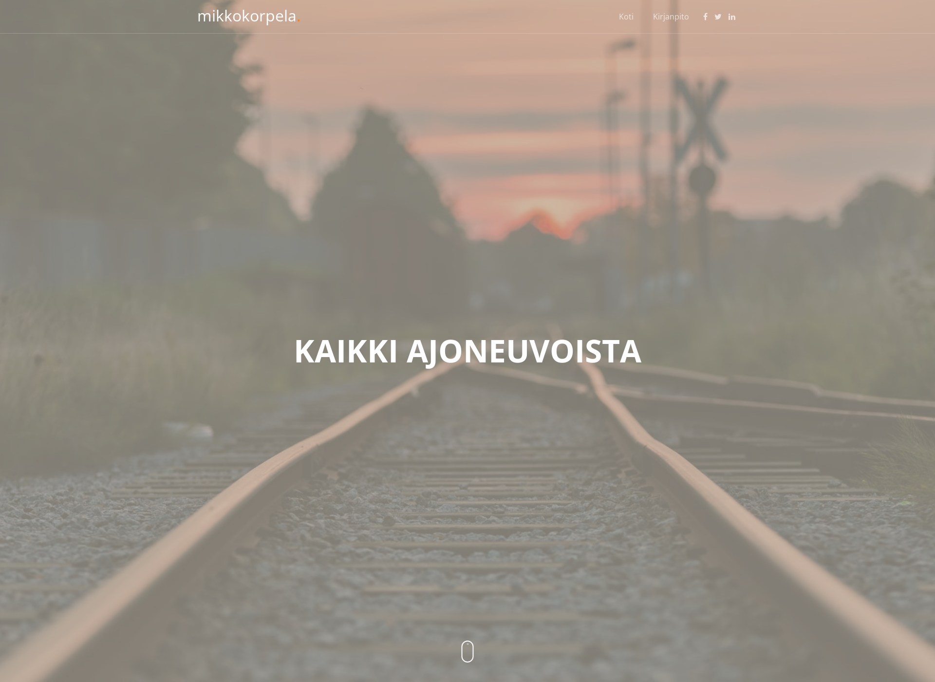 Screenshot for mikkokorpela.fi