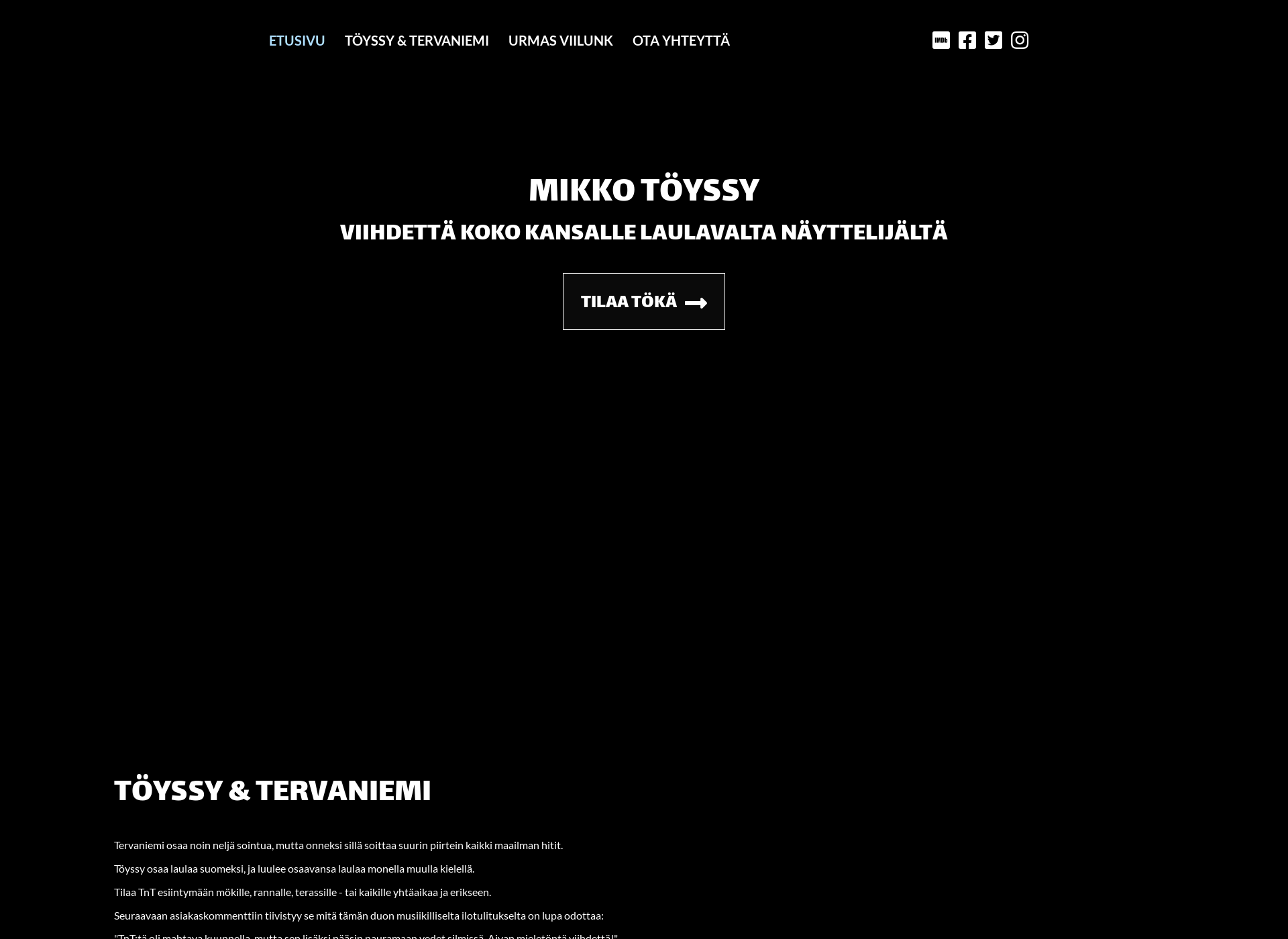 Skärmdump för mikkotoyssy.fi