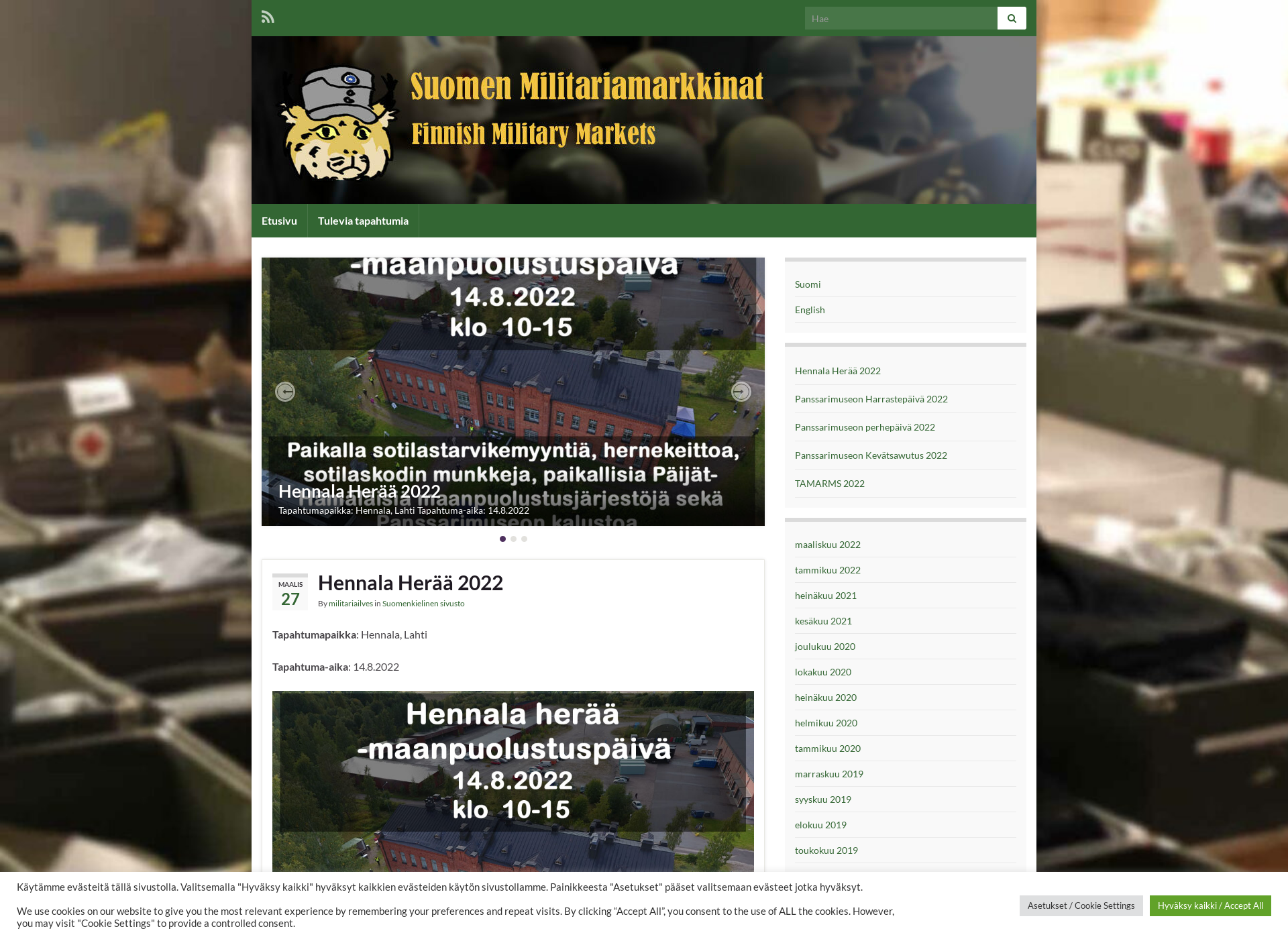 Näyttökuva militarymarkets.fi