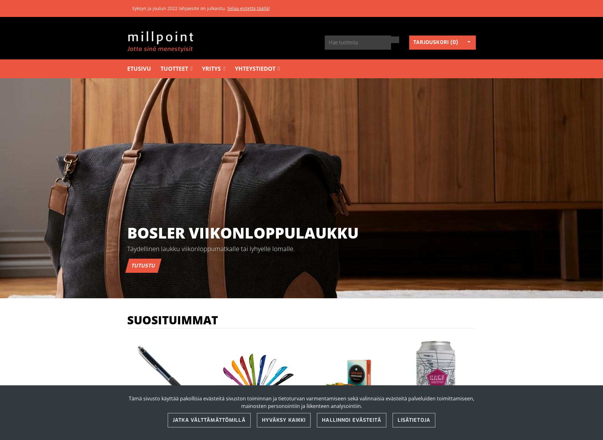 Skärmdump för millpoint.fi