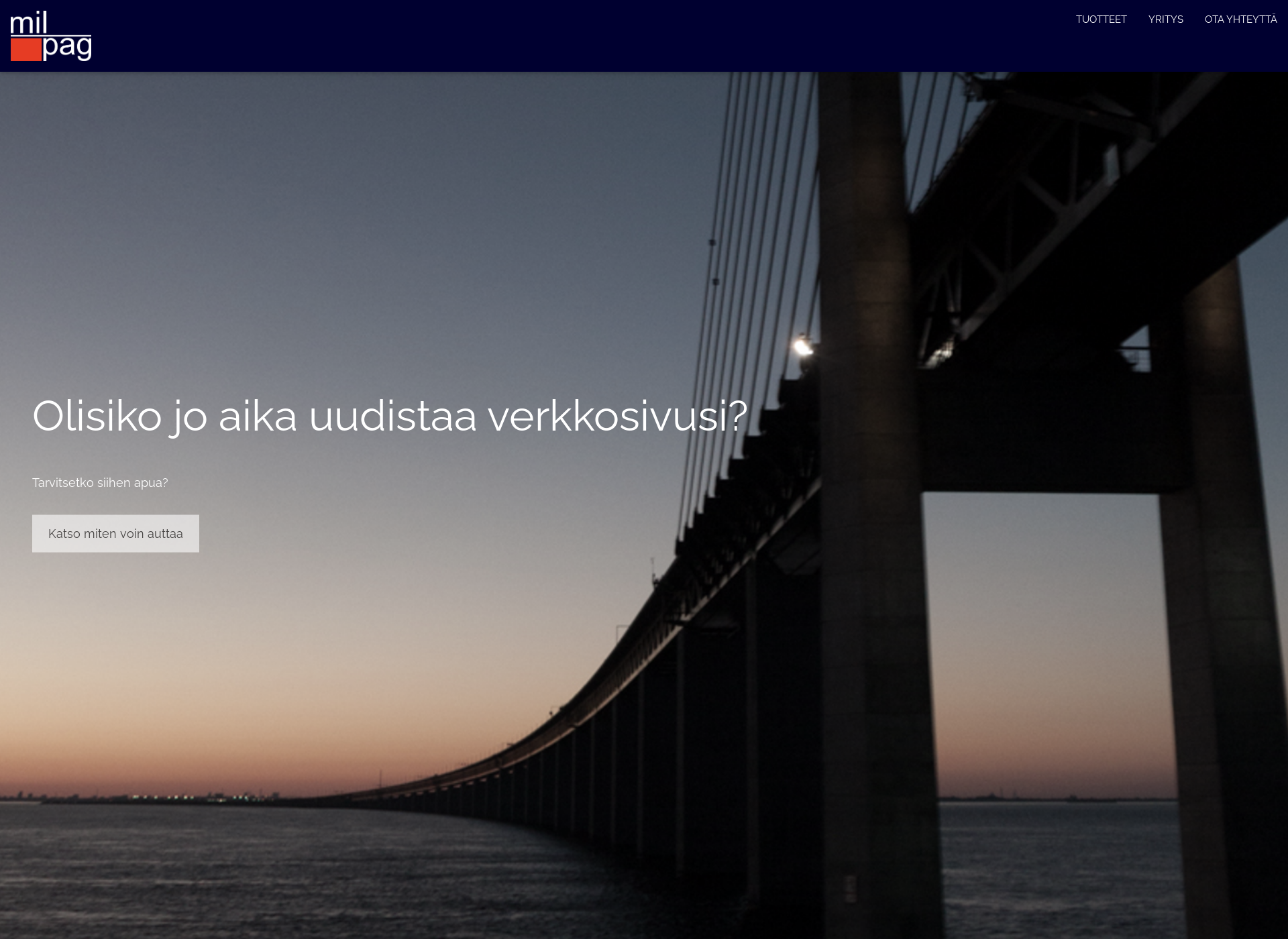 Screenshot for milpag.fi