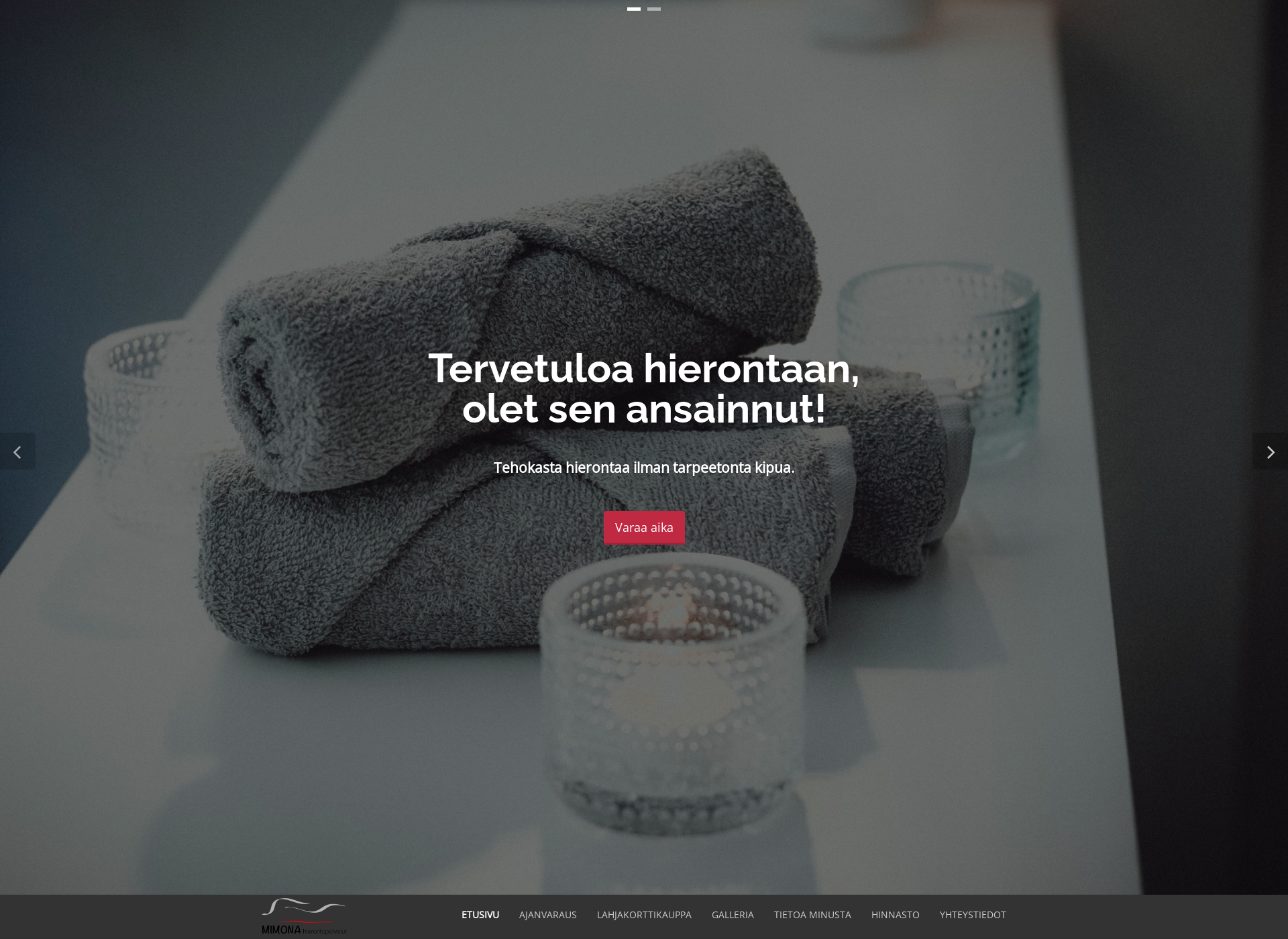 Skärmdump för mimona.fi