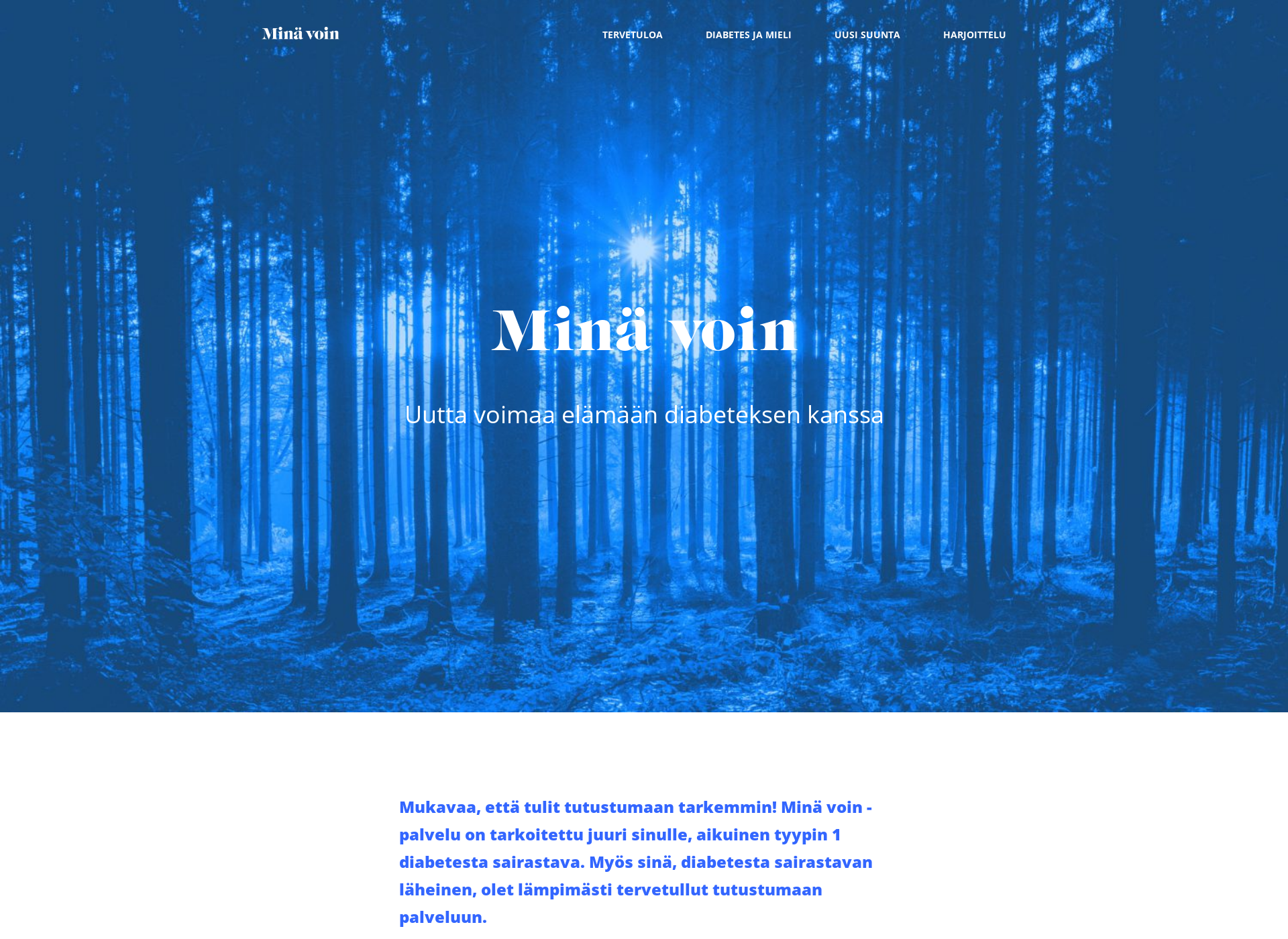 Skärmdump för minavoin.fi