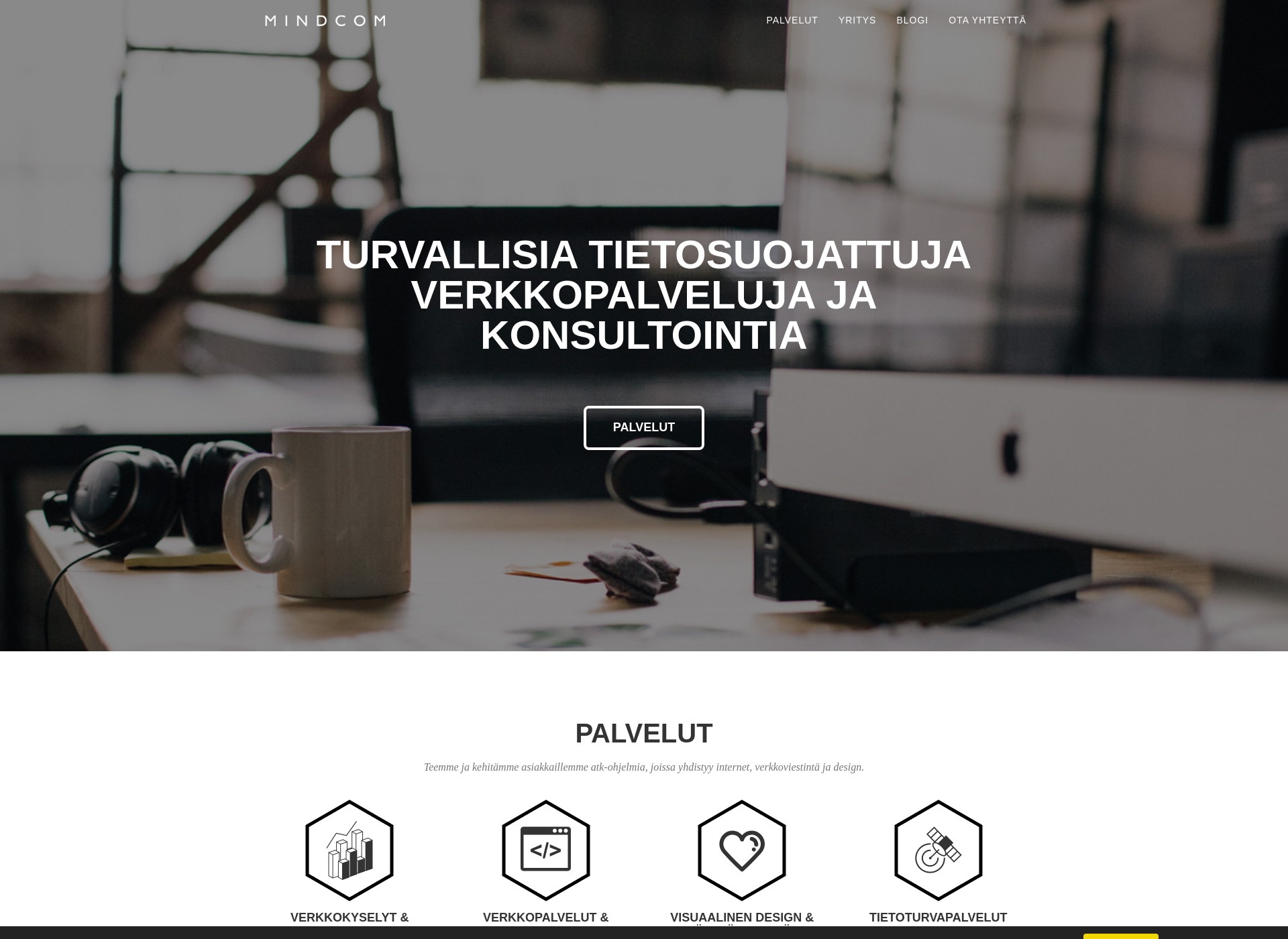 Screenshot for mindcom.fi
