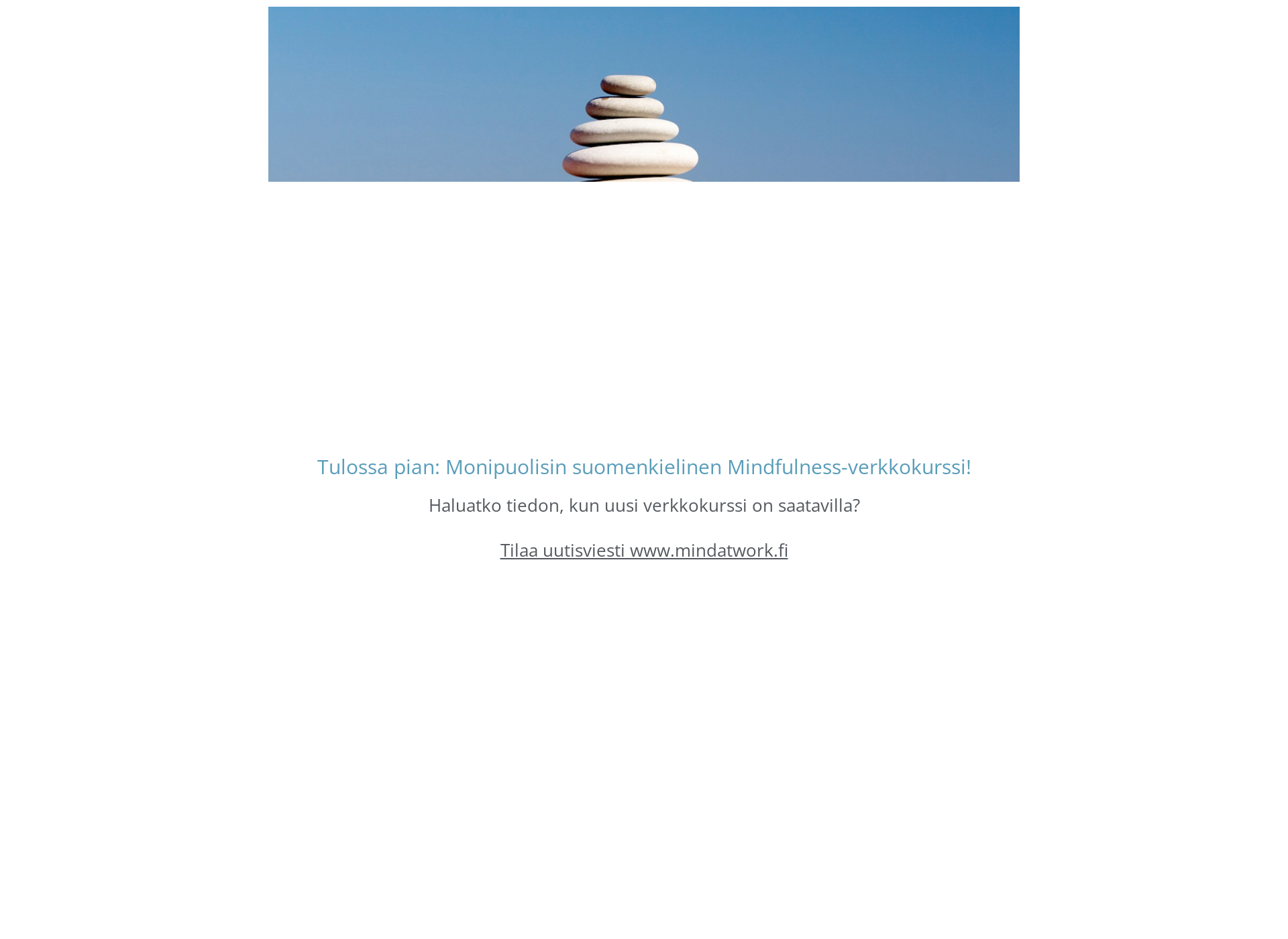 Skärmdump för mindfulness-verkkokurssi.fi