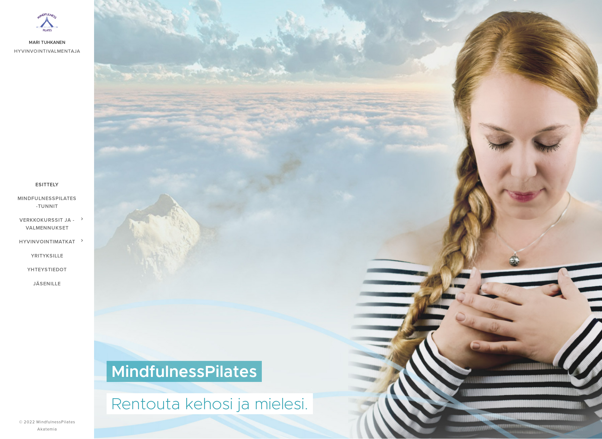 Screenshot for mindfulnesspilates.fi