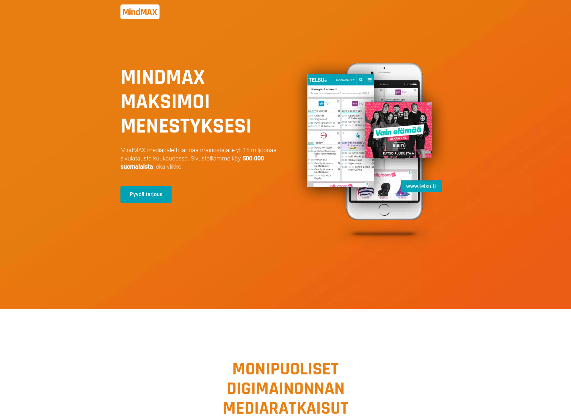 Screenshot for mindmax.fi