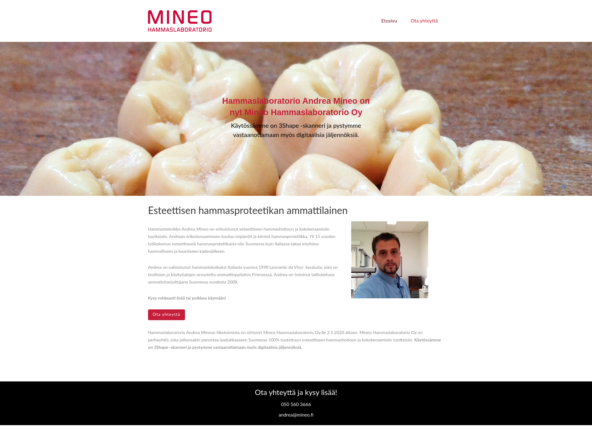 Screenshot for mineo.fi