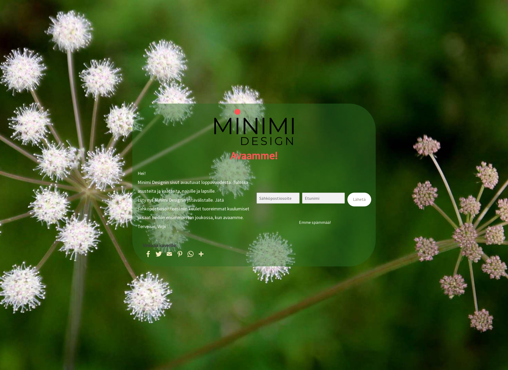 Screenshot for minimidesign.fi