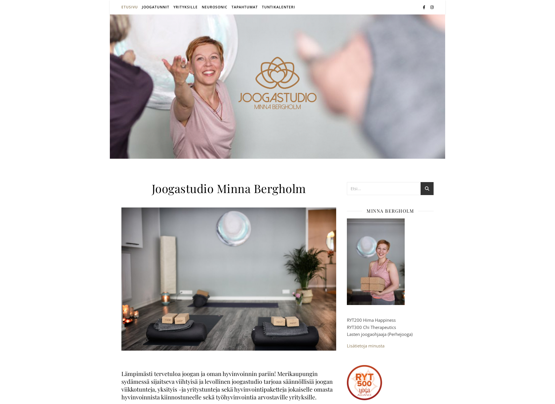 Screenshot for minnabergholm.fi