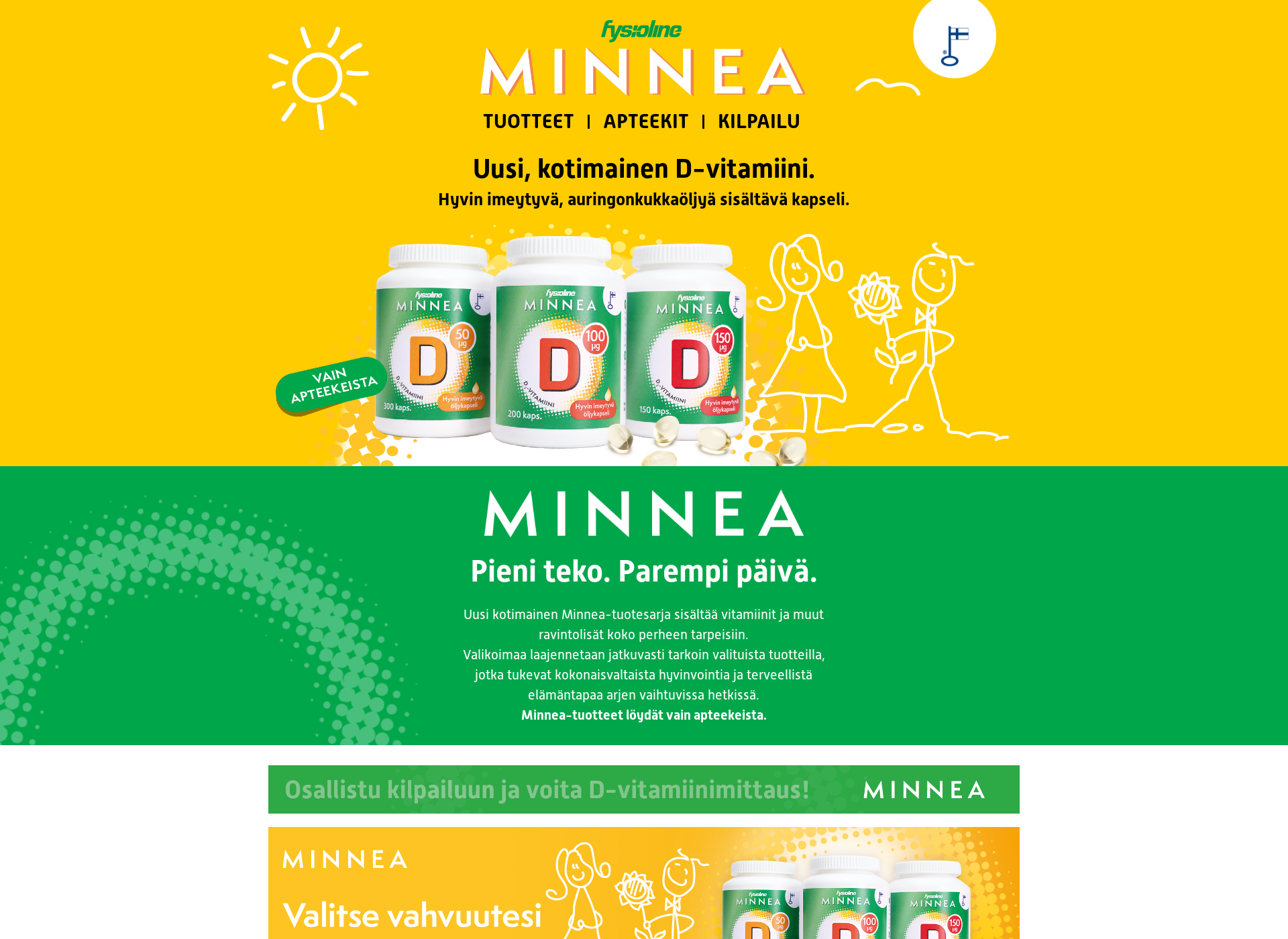 Screenshot for minnea.fi