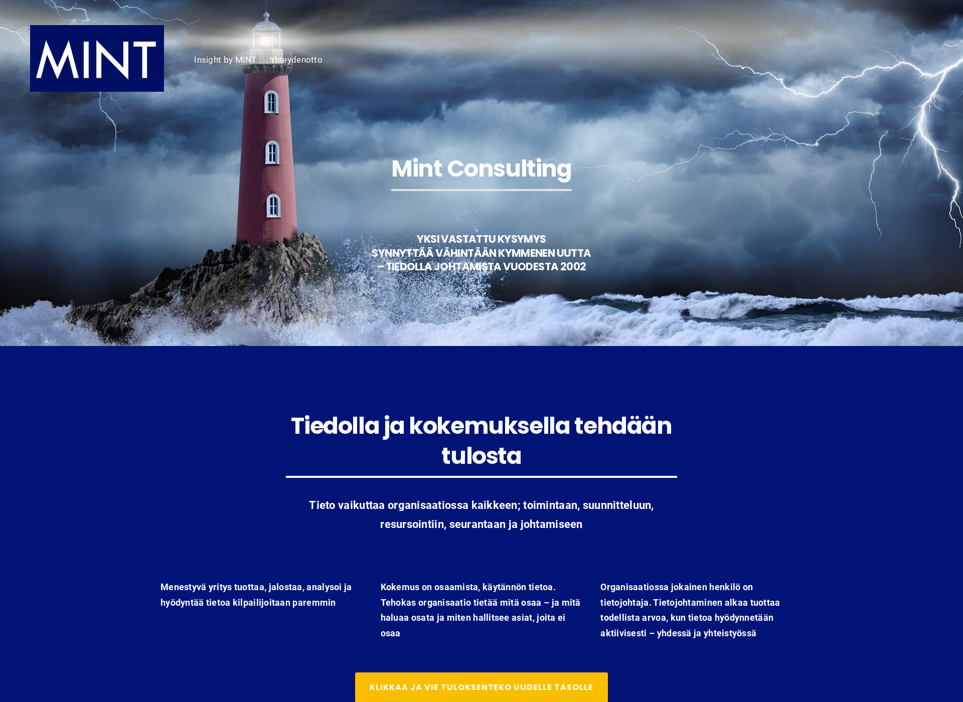 Skärmdump för mintconsulting.fi