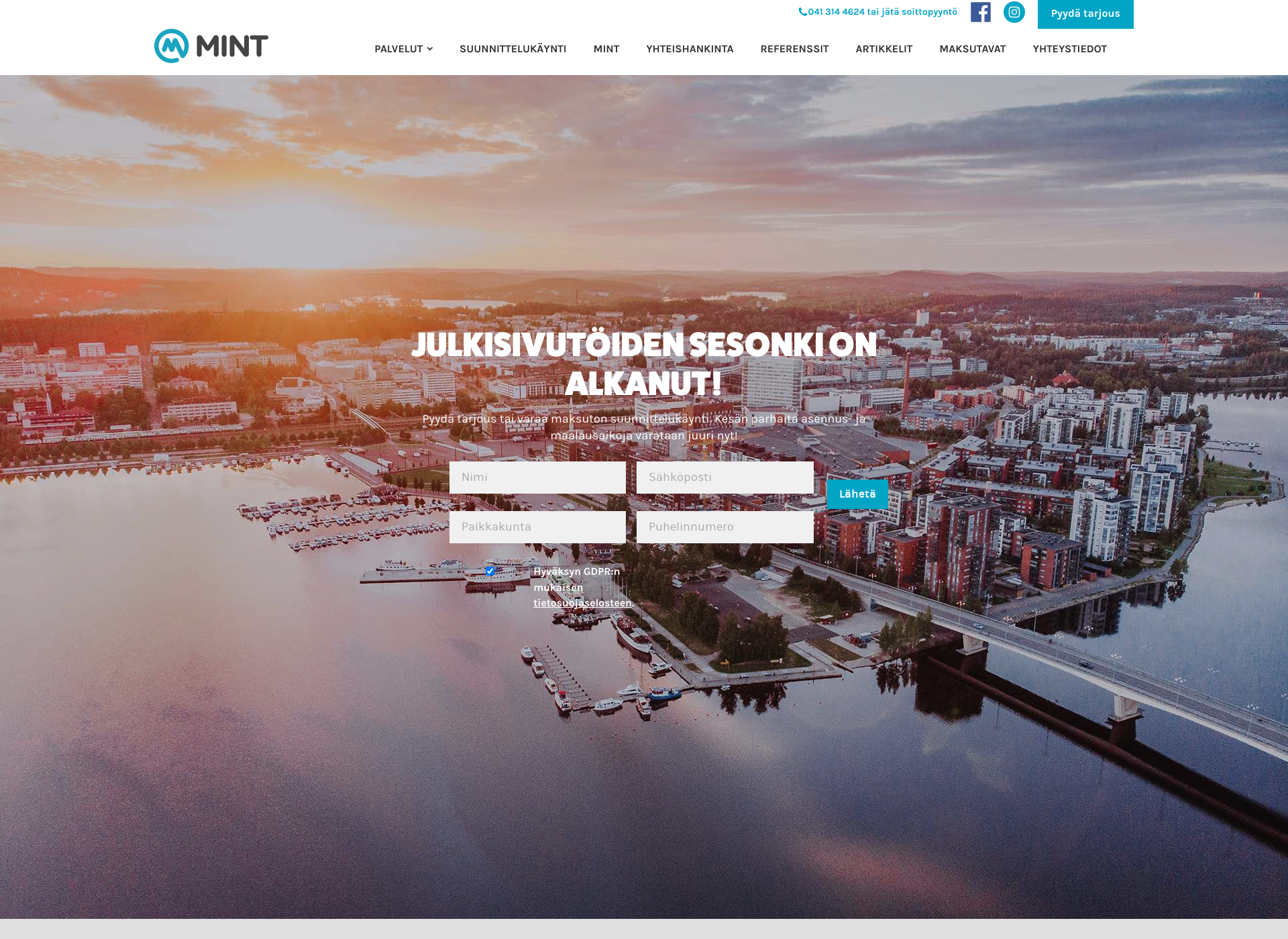 Screenshot for mintissa.fi