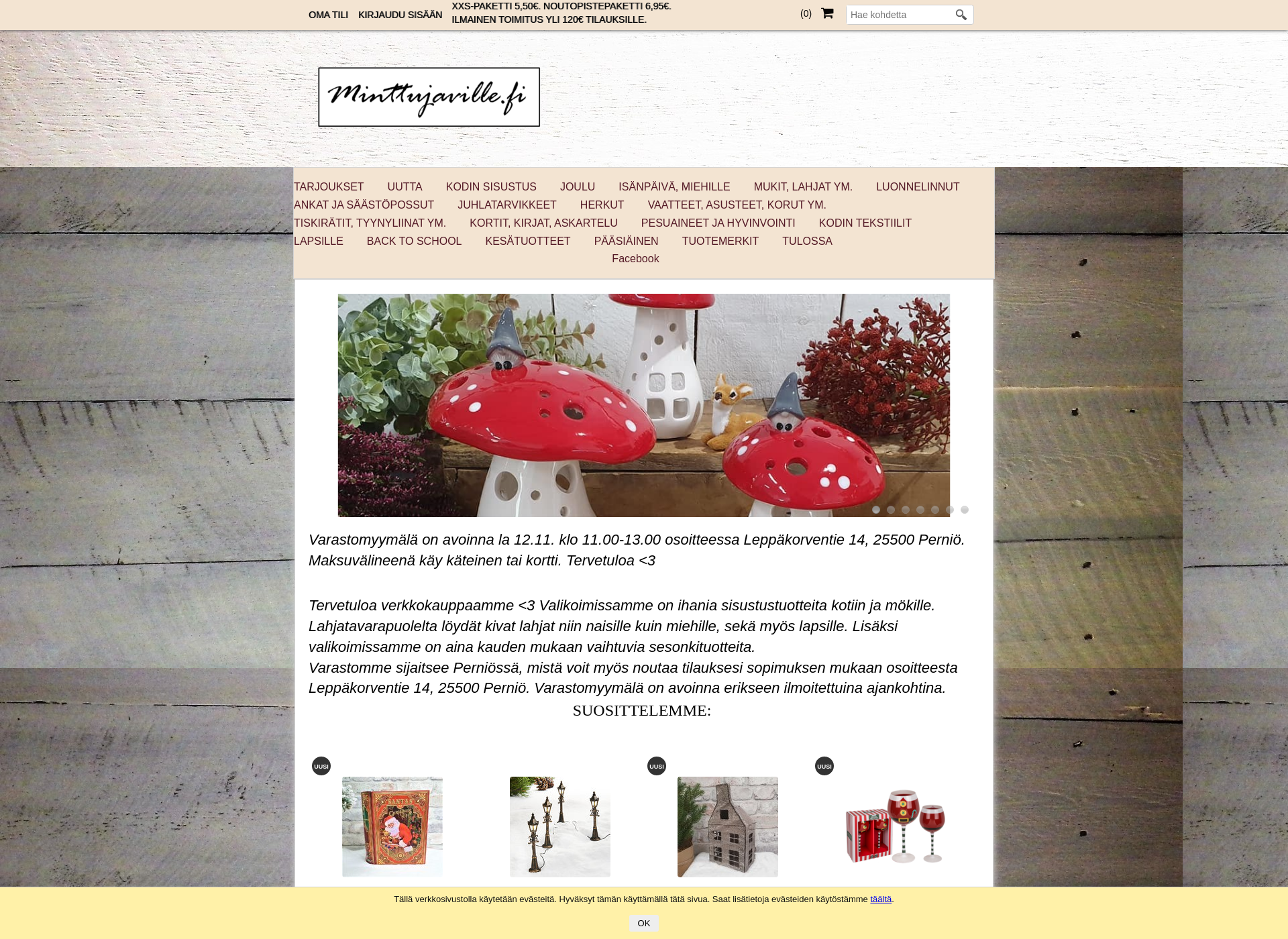 Screenshot for minttujaville.fi