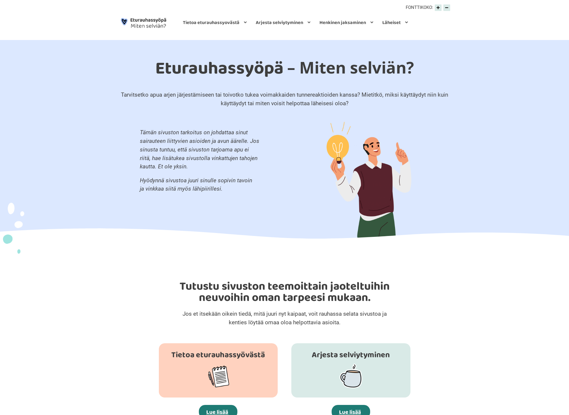 Screenshot for minullaoneturauhassyopa.fi
