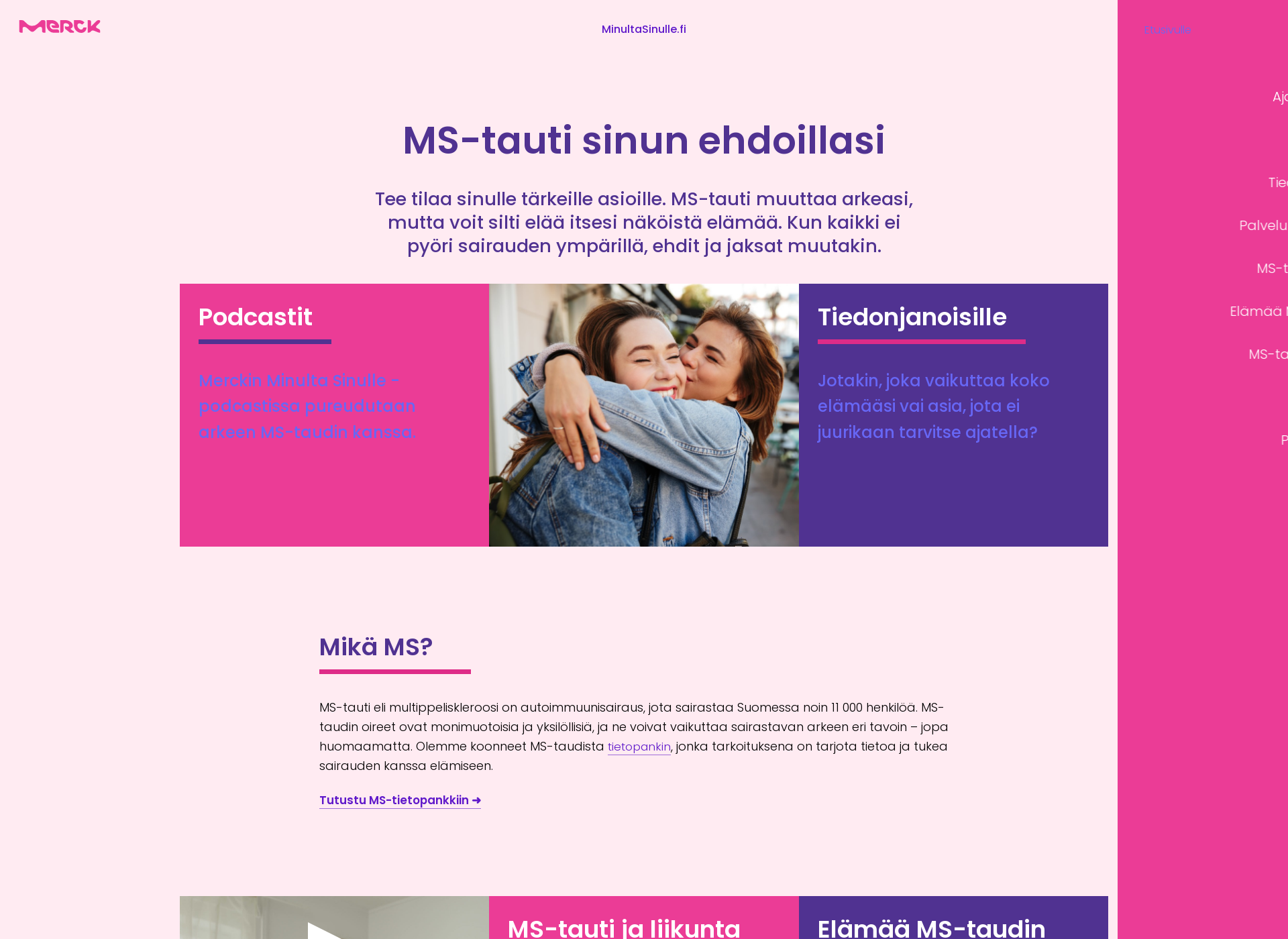 Screenshot for minultasinulle.fi