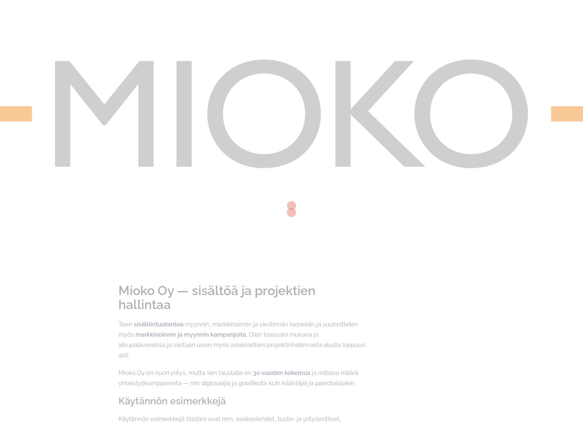 Skärmdump för mioko.fi