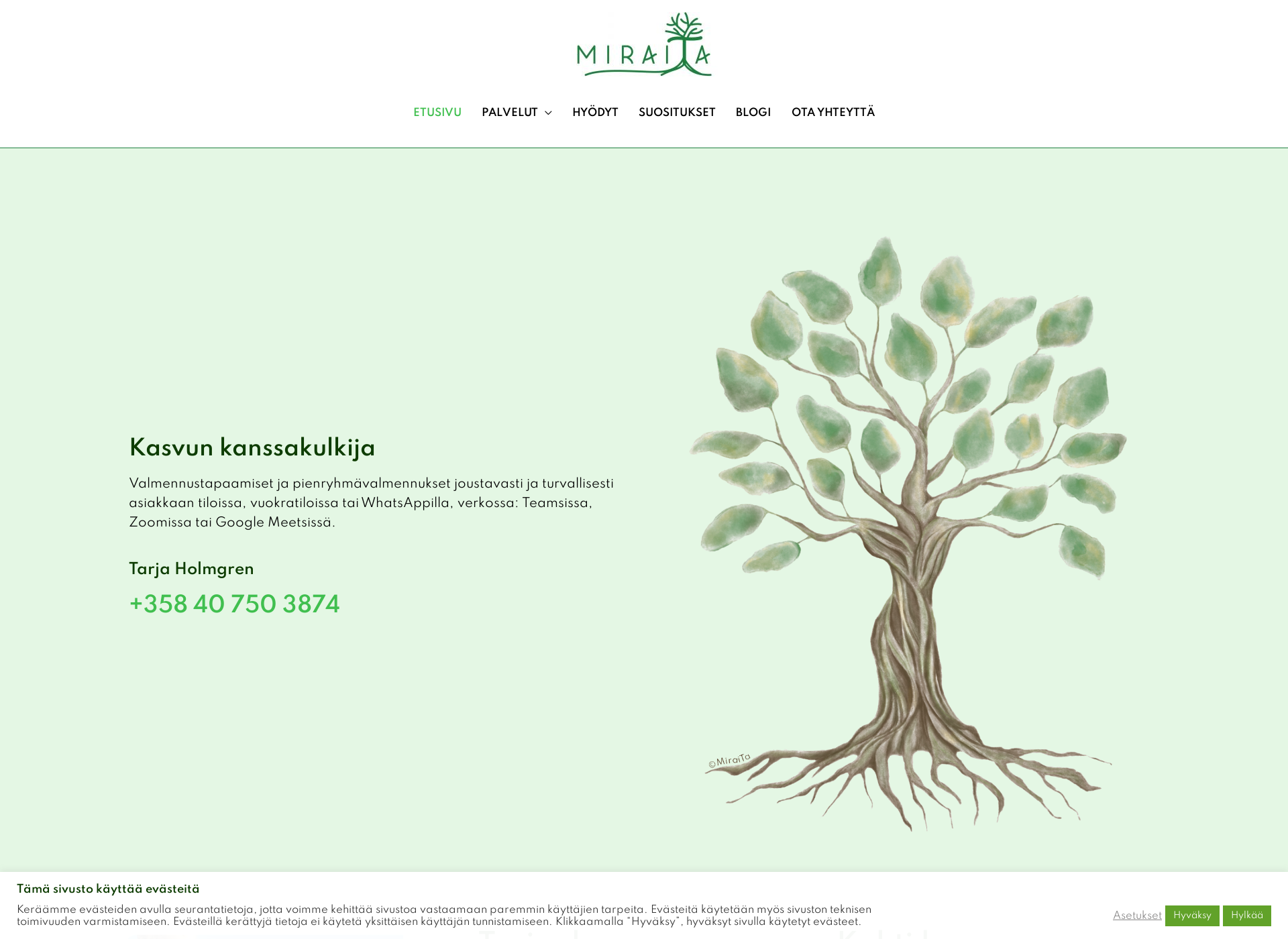 Screenshot for miraita.fi