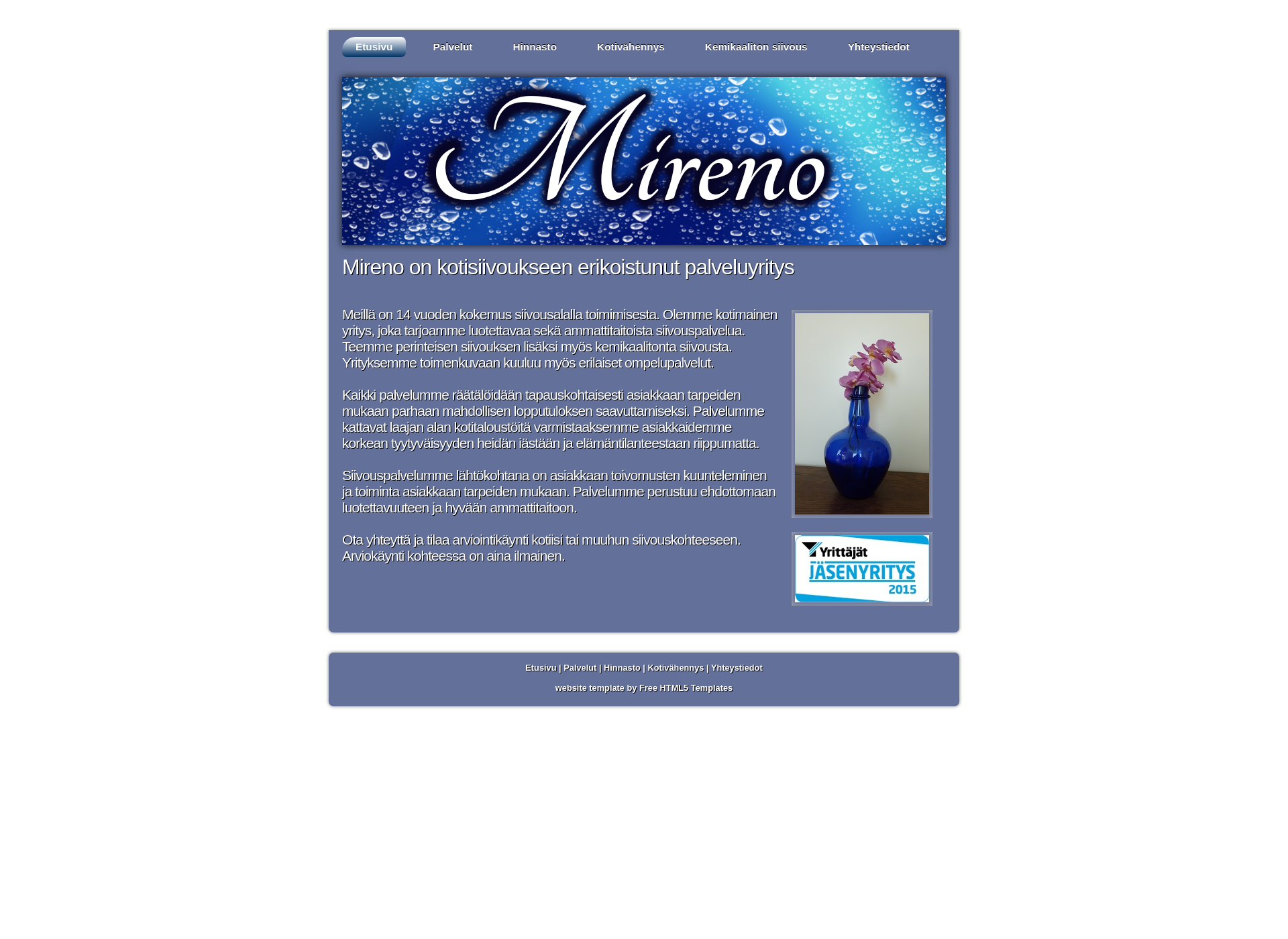 Screenshot for mireno.fi