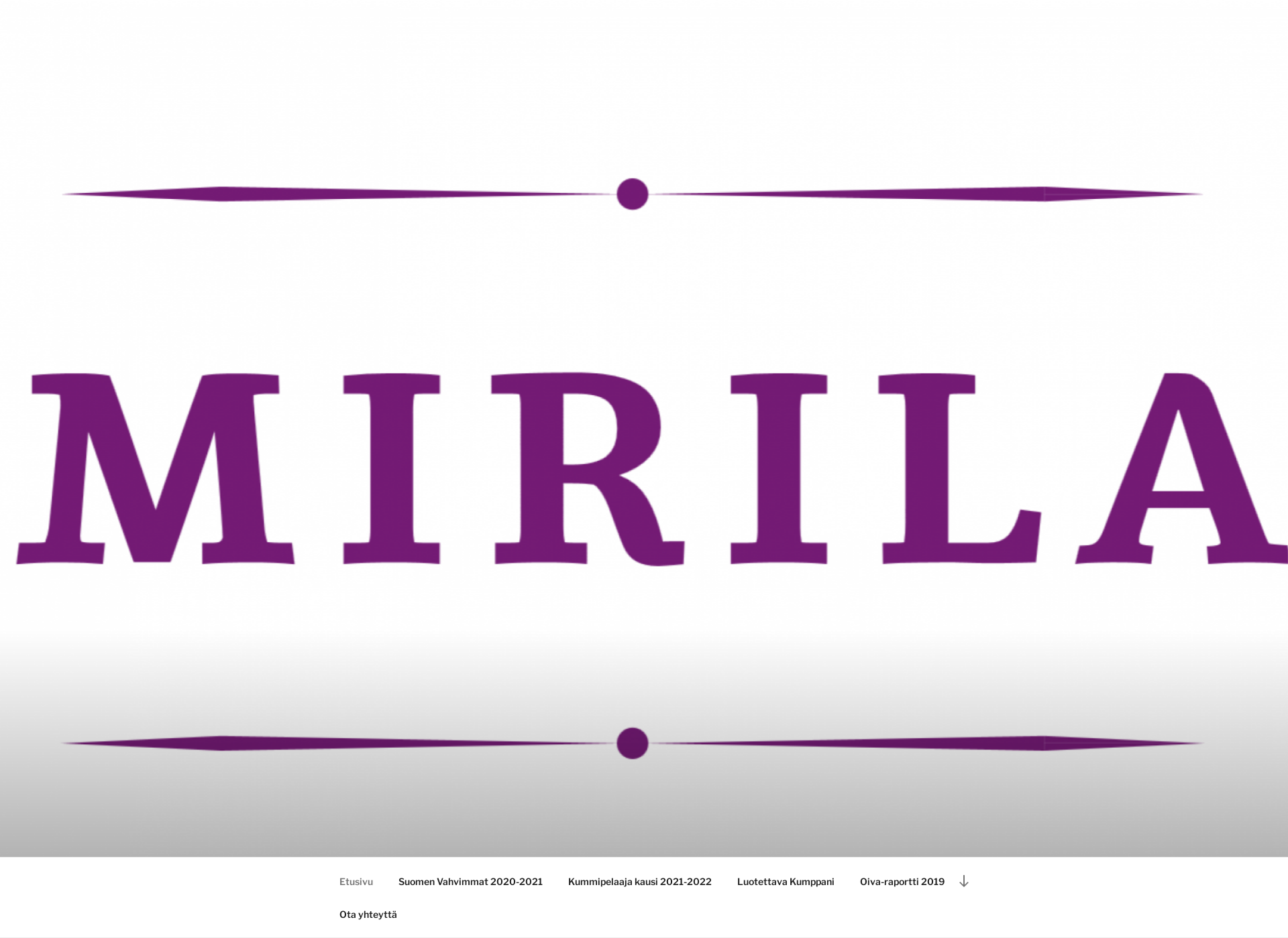 Skärmdump för mirila.fi