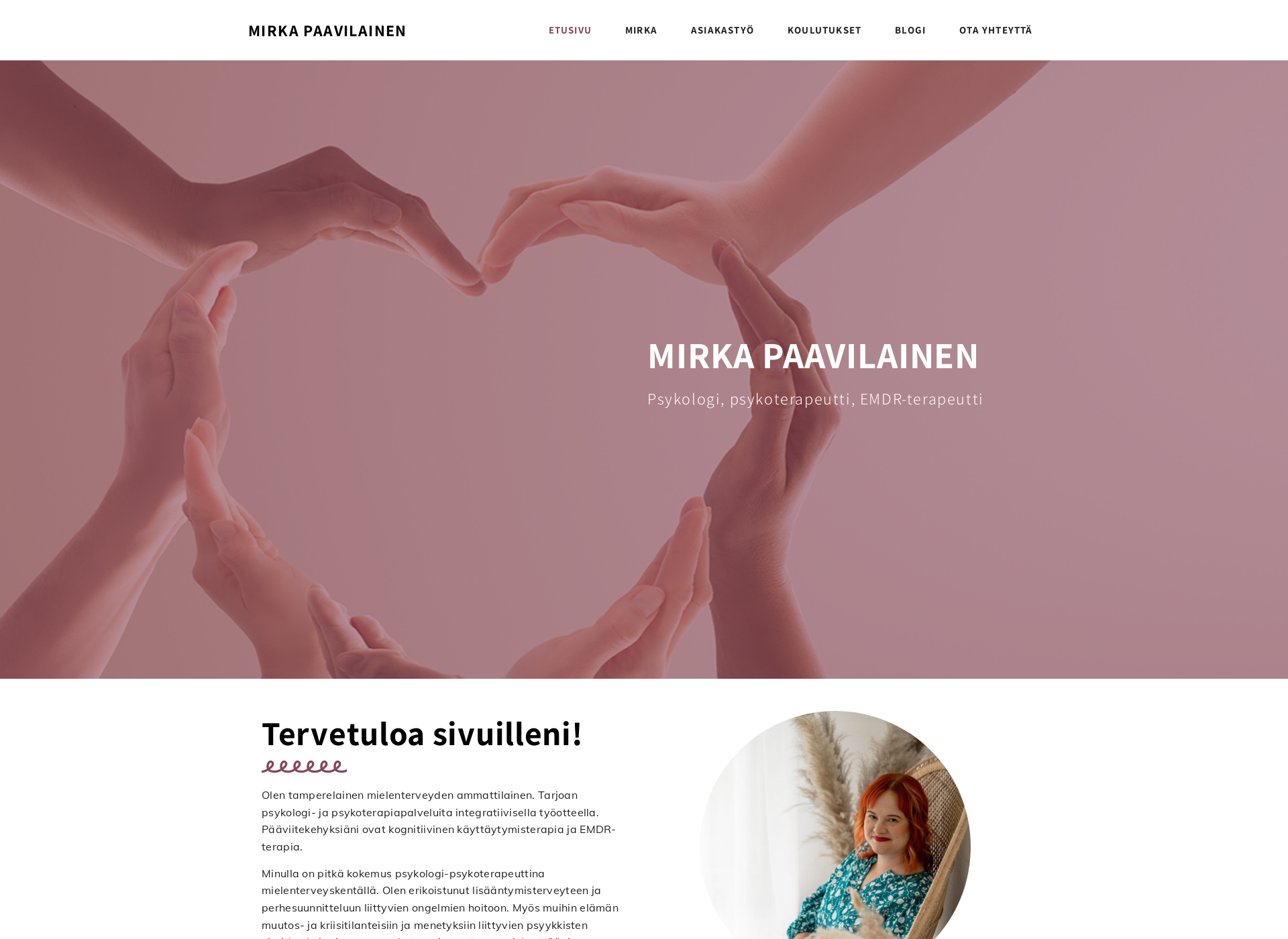 Skärmdump för mirkapaavilainen.fi