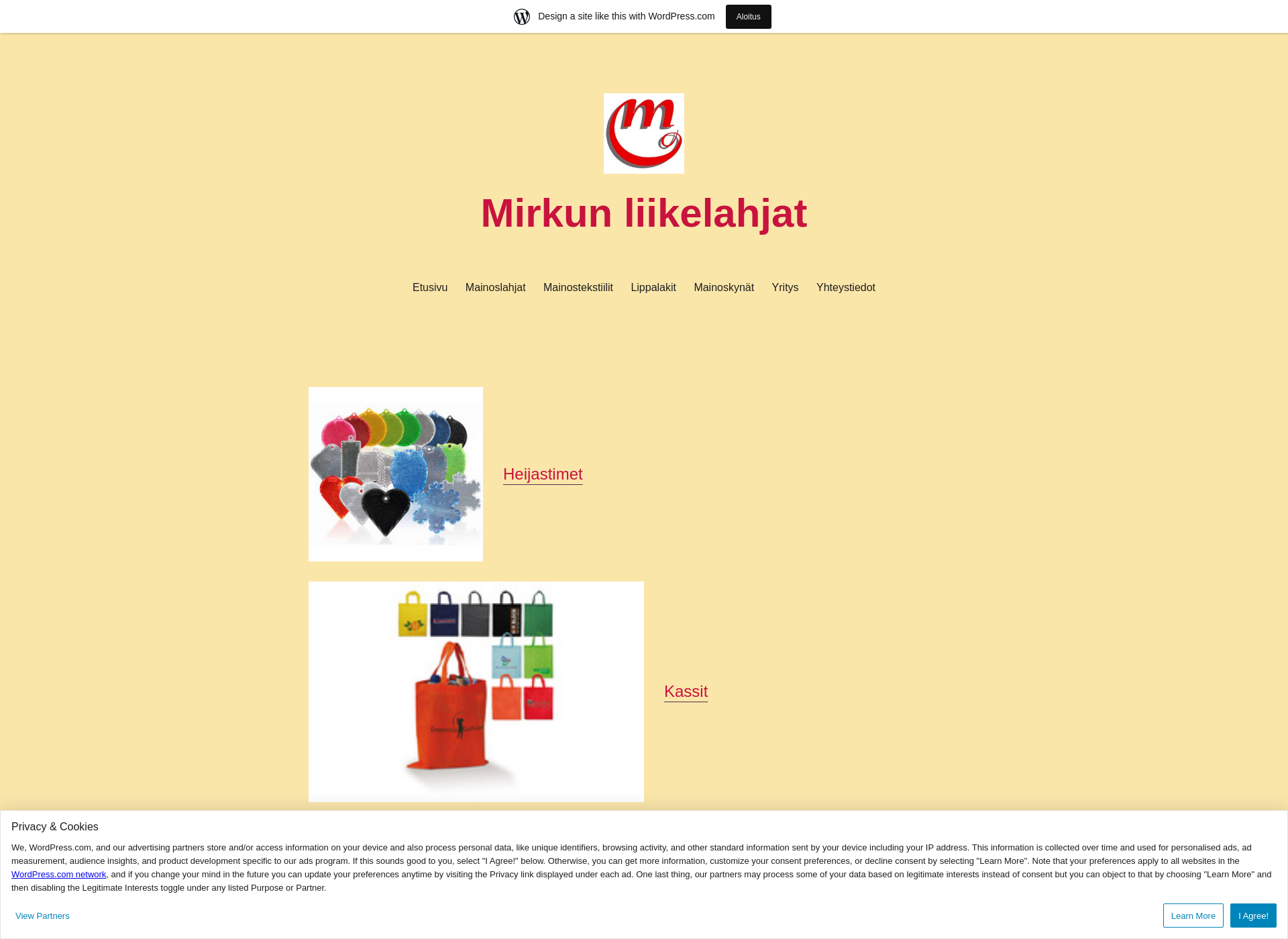 Screenshot for mirkunliikelahjat.fi