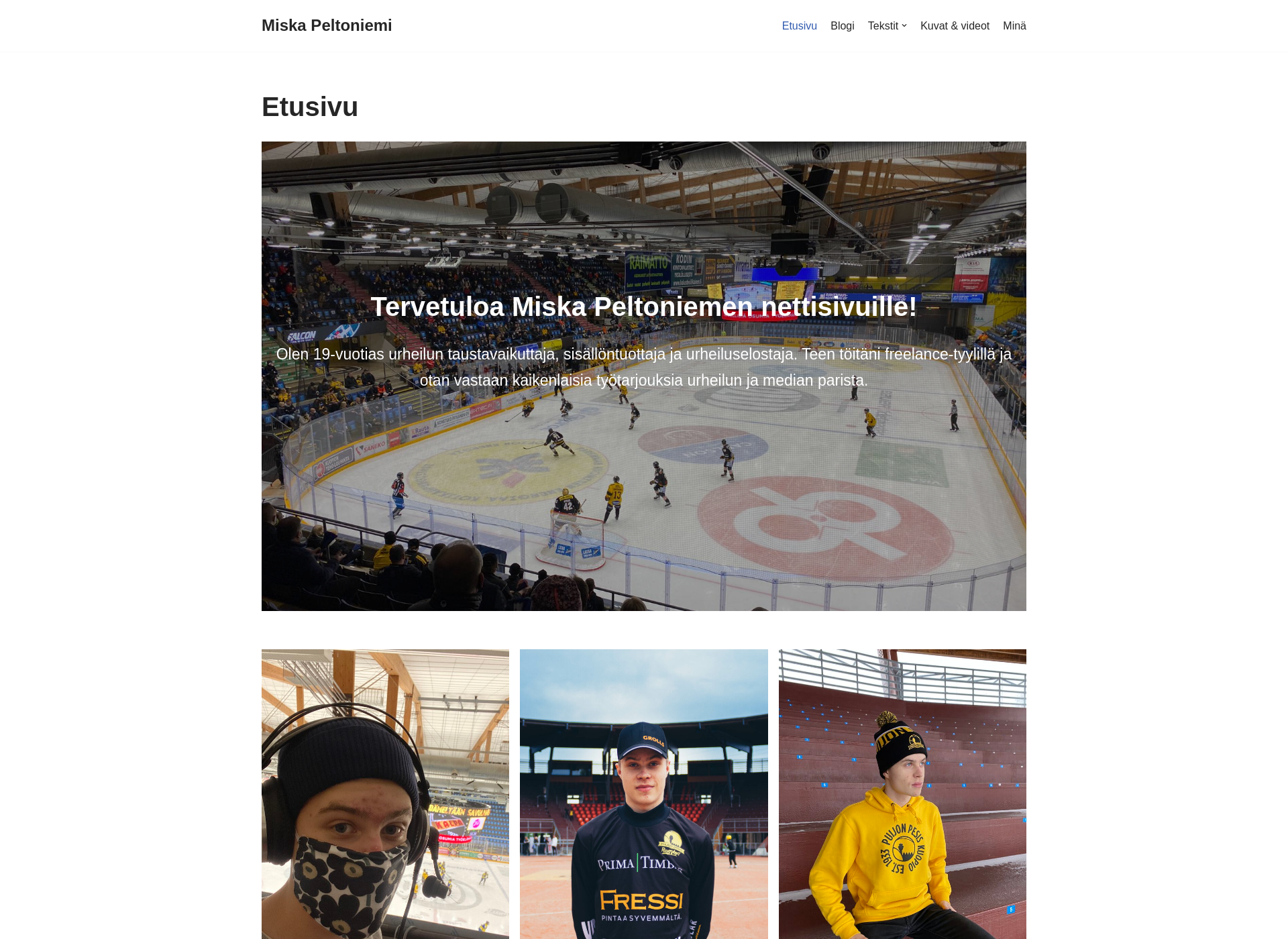 Screenshot for miskapeltoniemi.fi