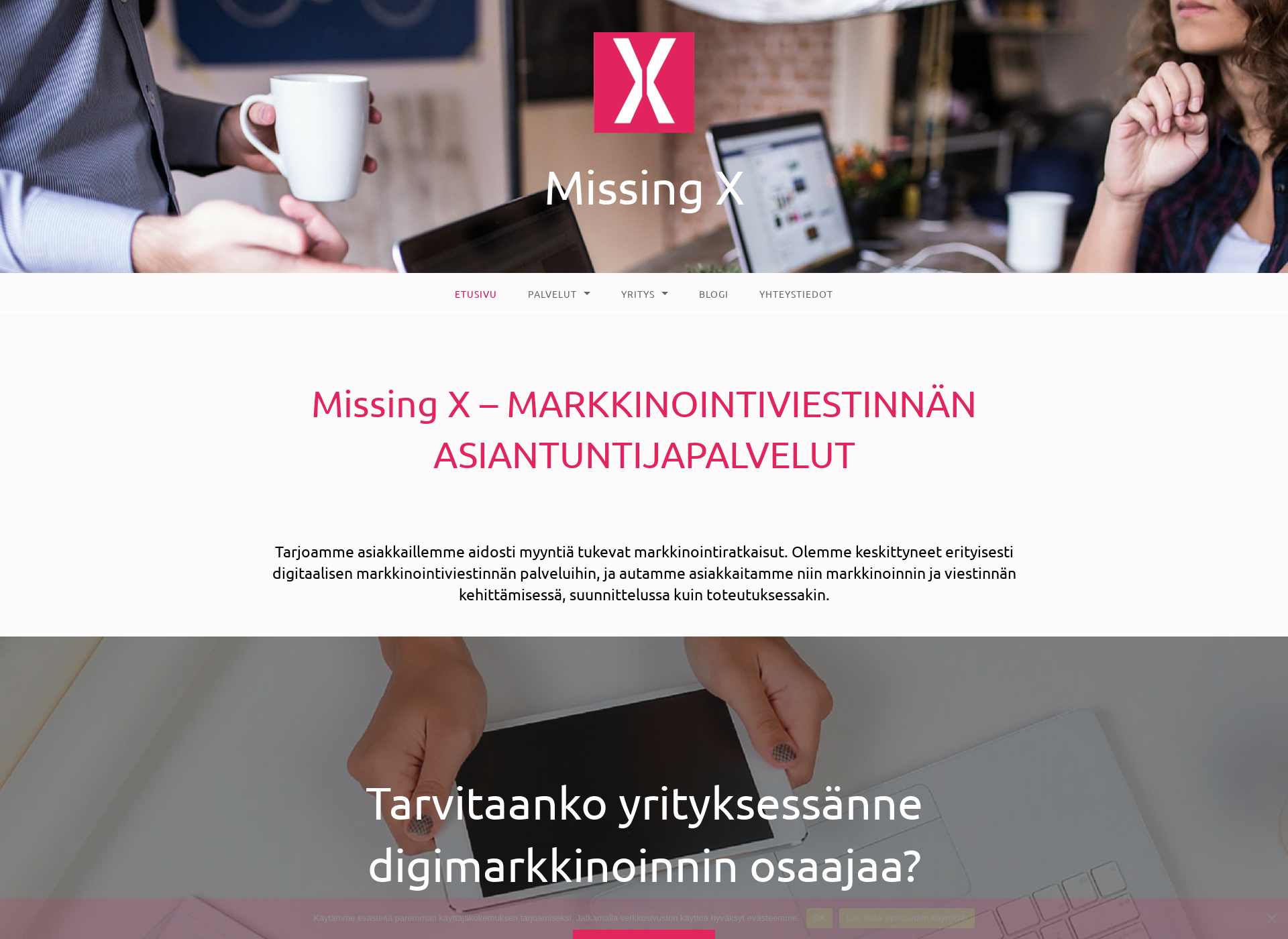 Screenshot for missingx.fi