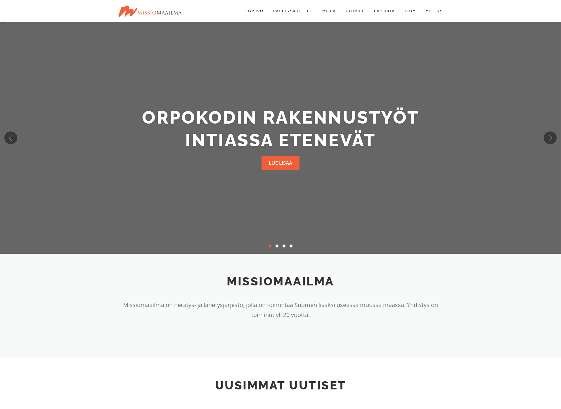 Screenshot for missiomaailma.fi