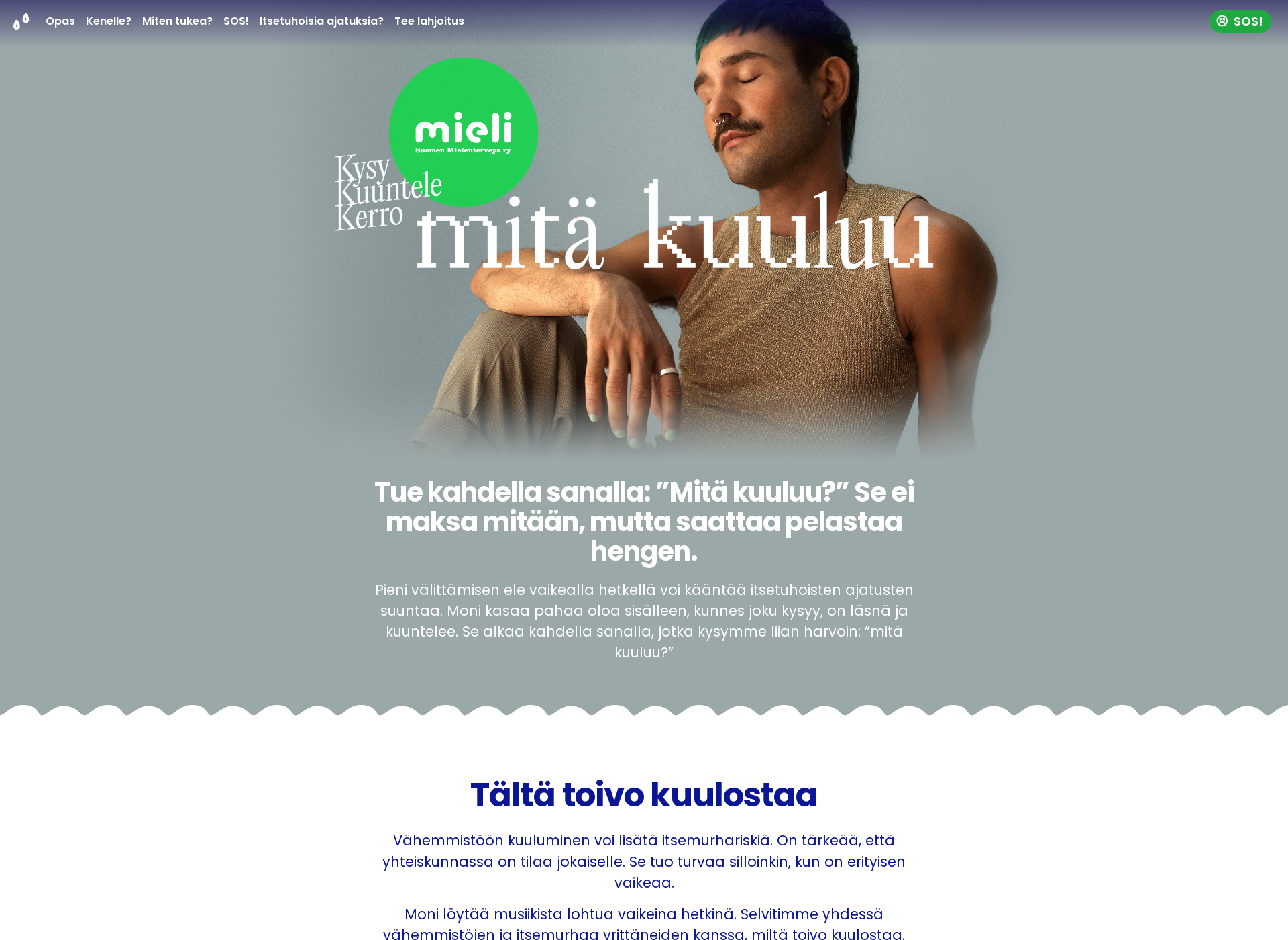 Skärmdump för mitakuuluu.fi