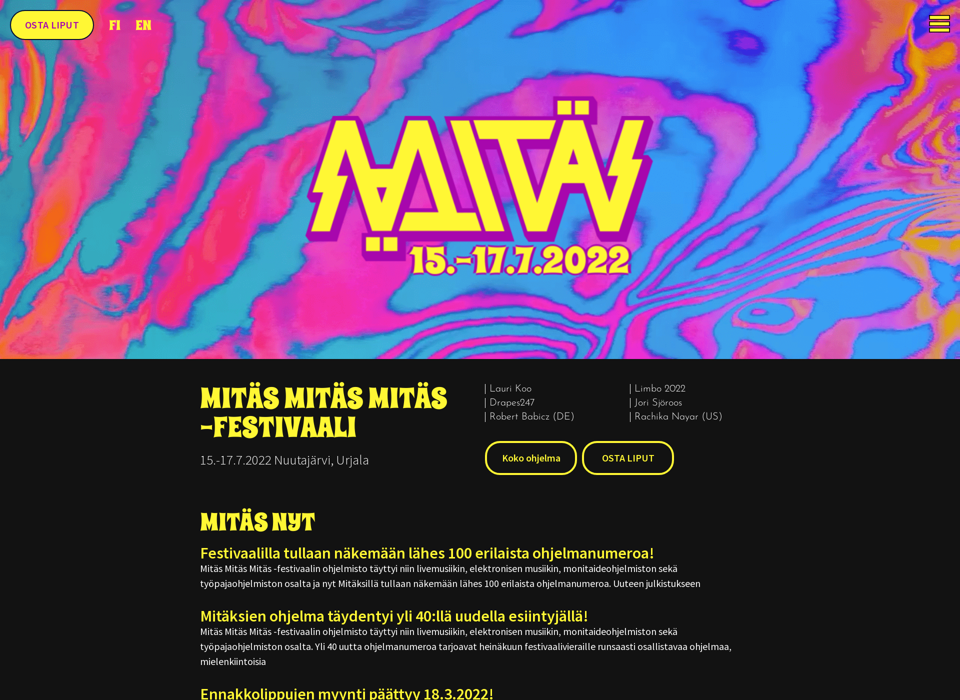 Skärmdump för mitasmitasmitas.fi