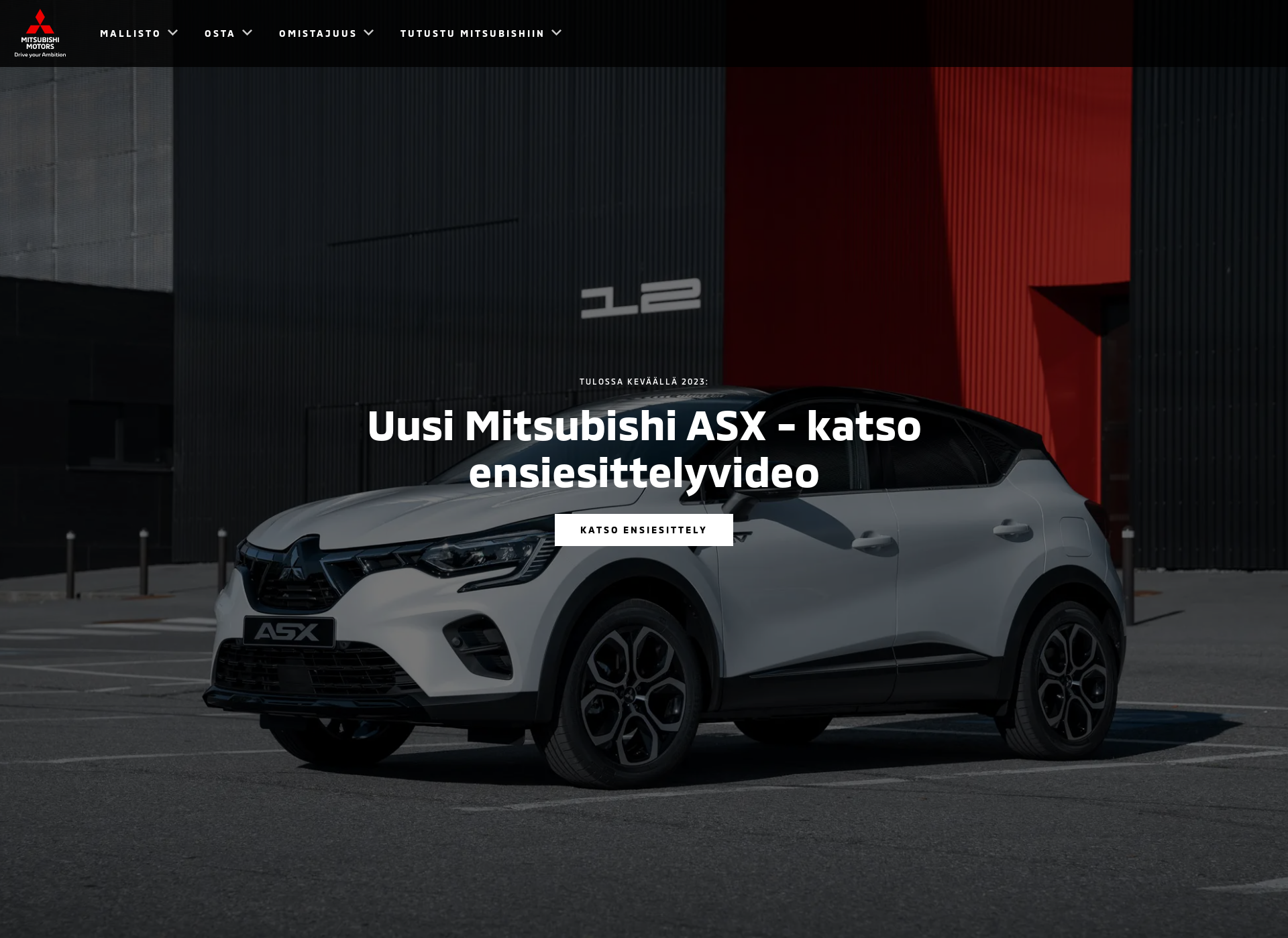 Screenshot for mitsubishi.fi