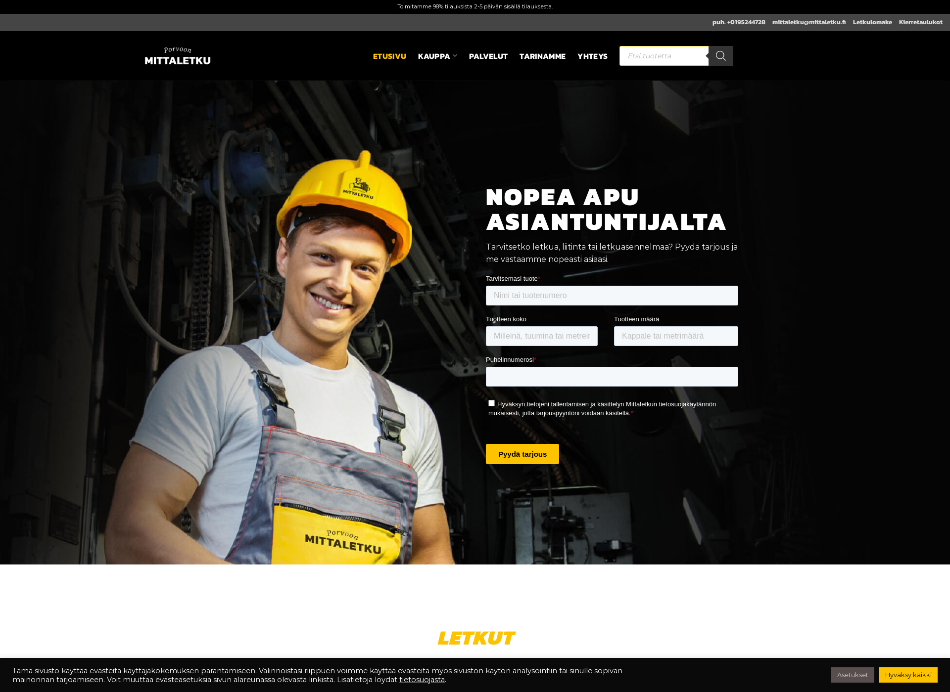 Screenshot for mittaletku.fi
