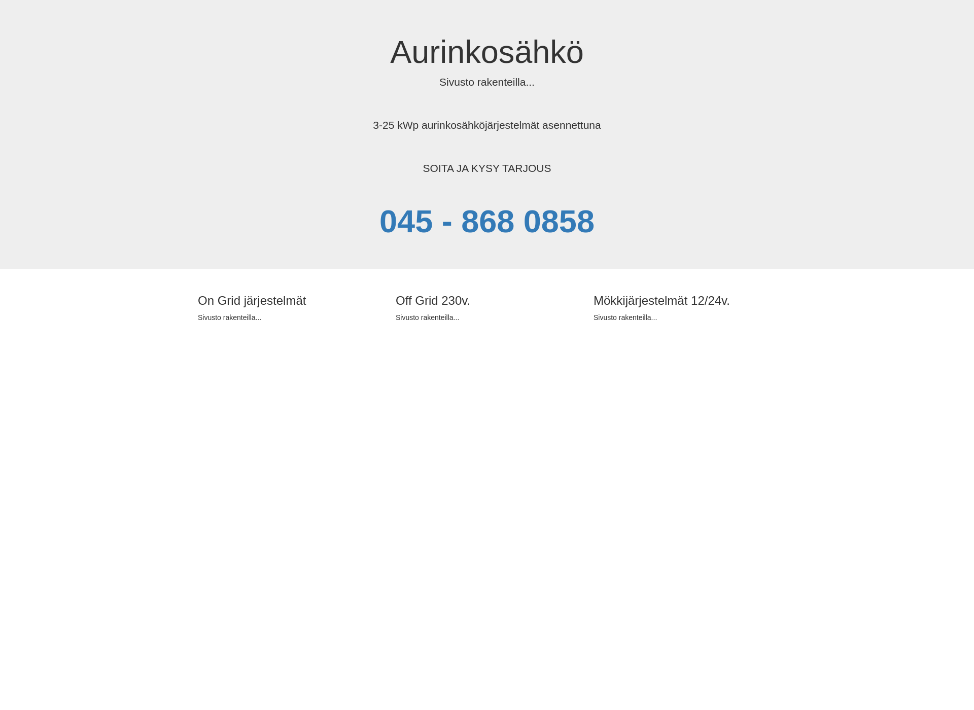 Skärmdump för miunsahko.fi