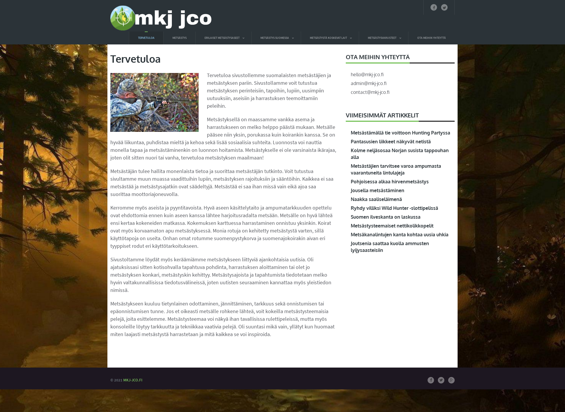 Skärmdump för mkj-jco.fi