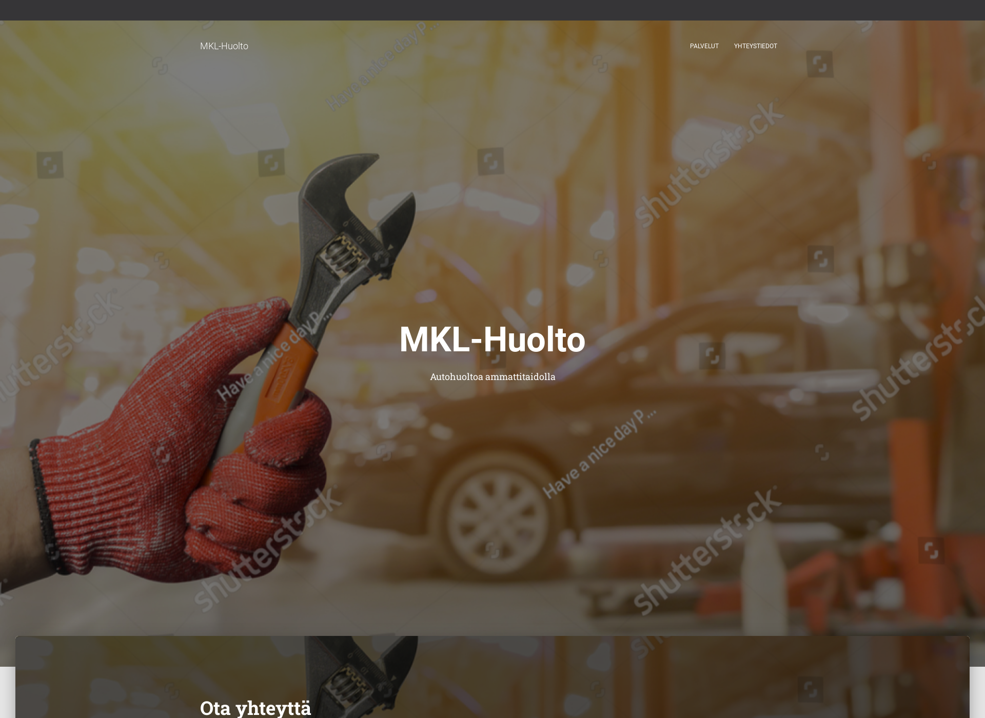 Screenshot for mkl-huolto.fi