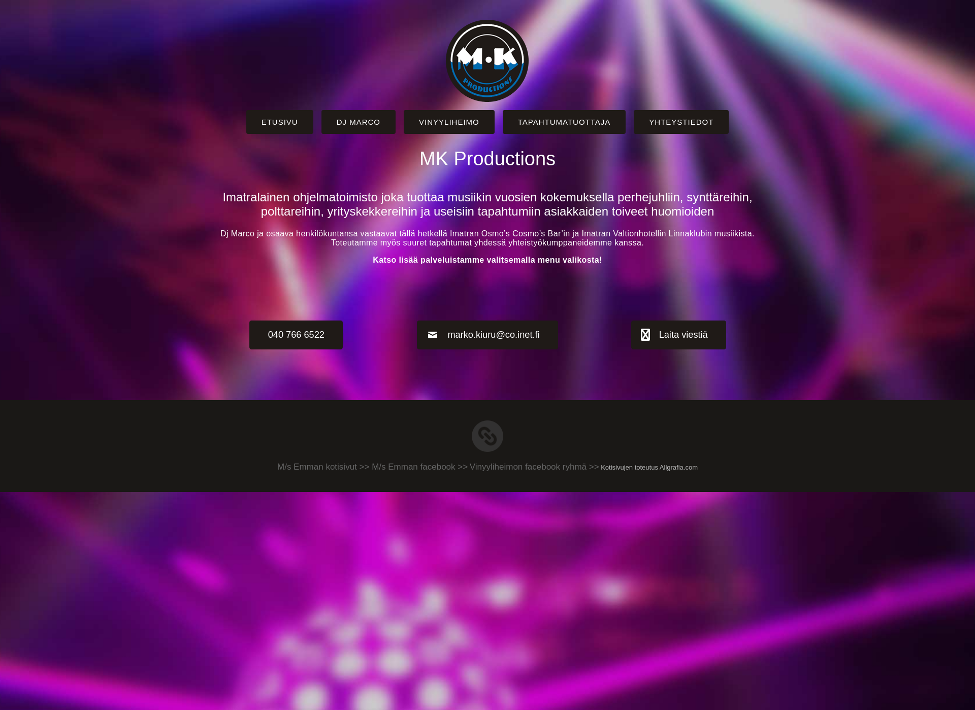 Screenshot for mkproductions.fi