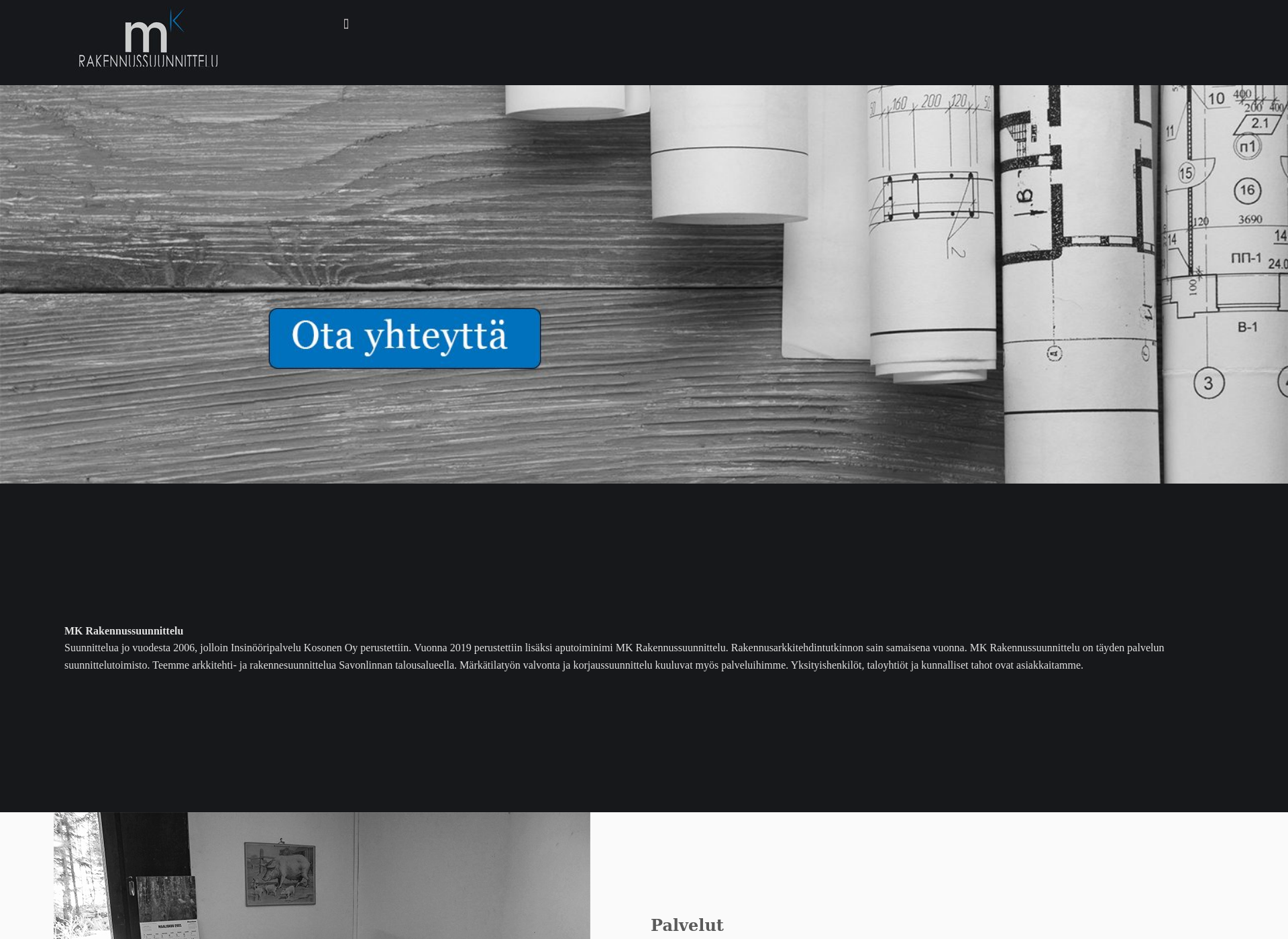 Screenshot for mkrakennussuunnittelu.fi