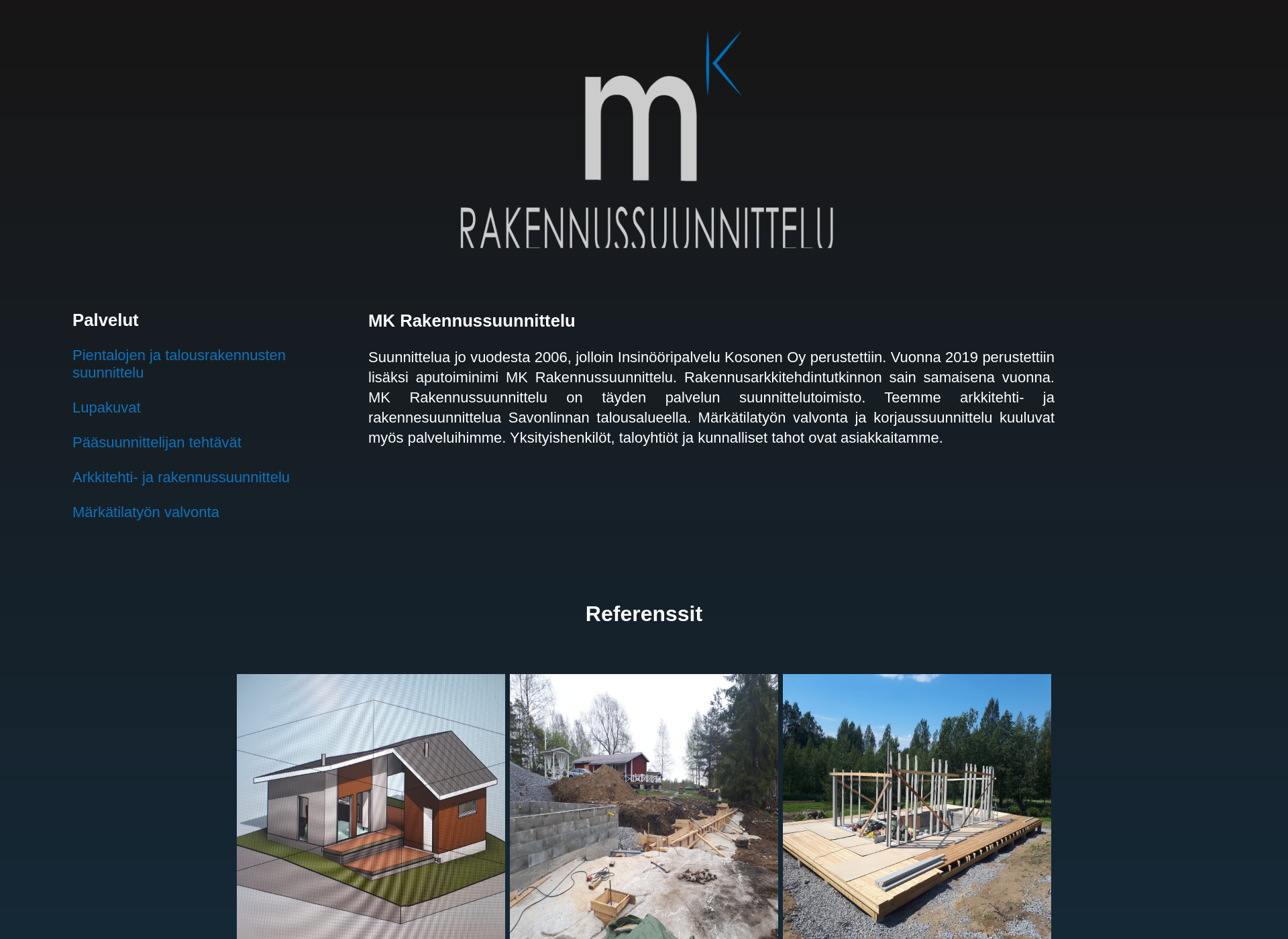 Screenshot for mksuunnittelu.fi