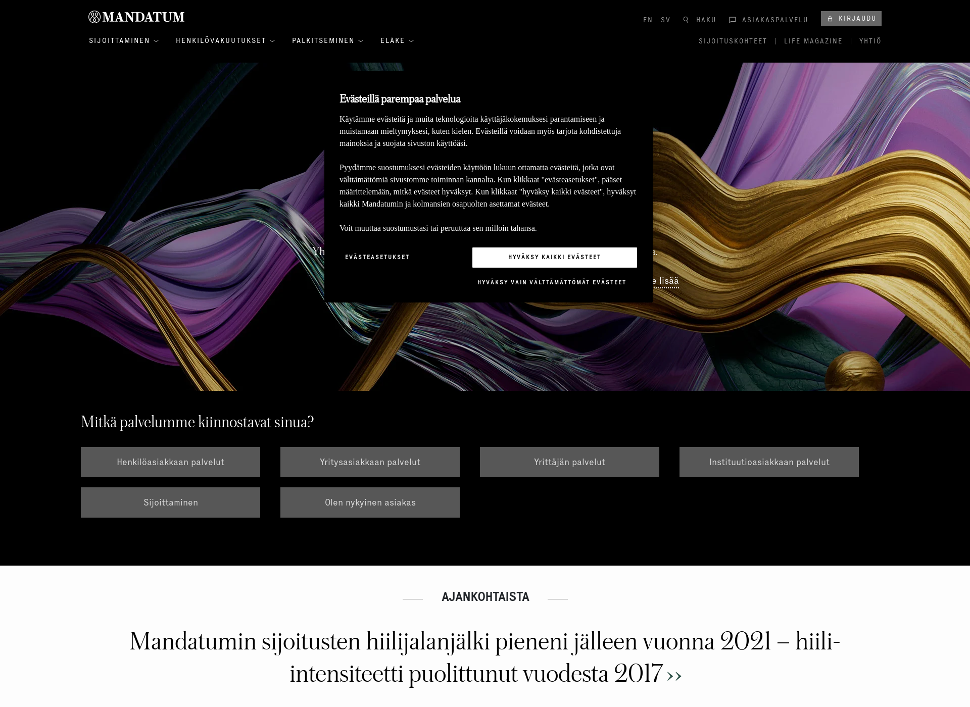 Screenshot for mlife.fi
