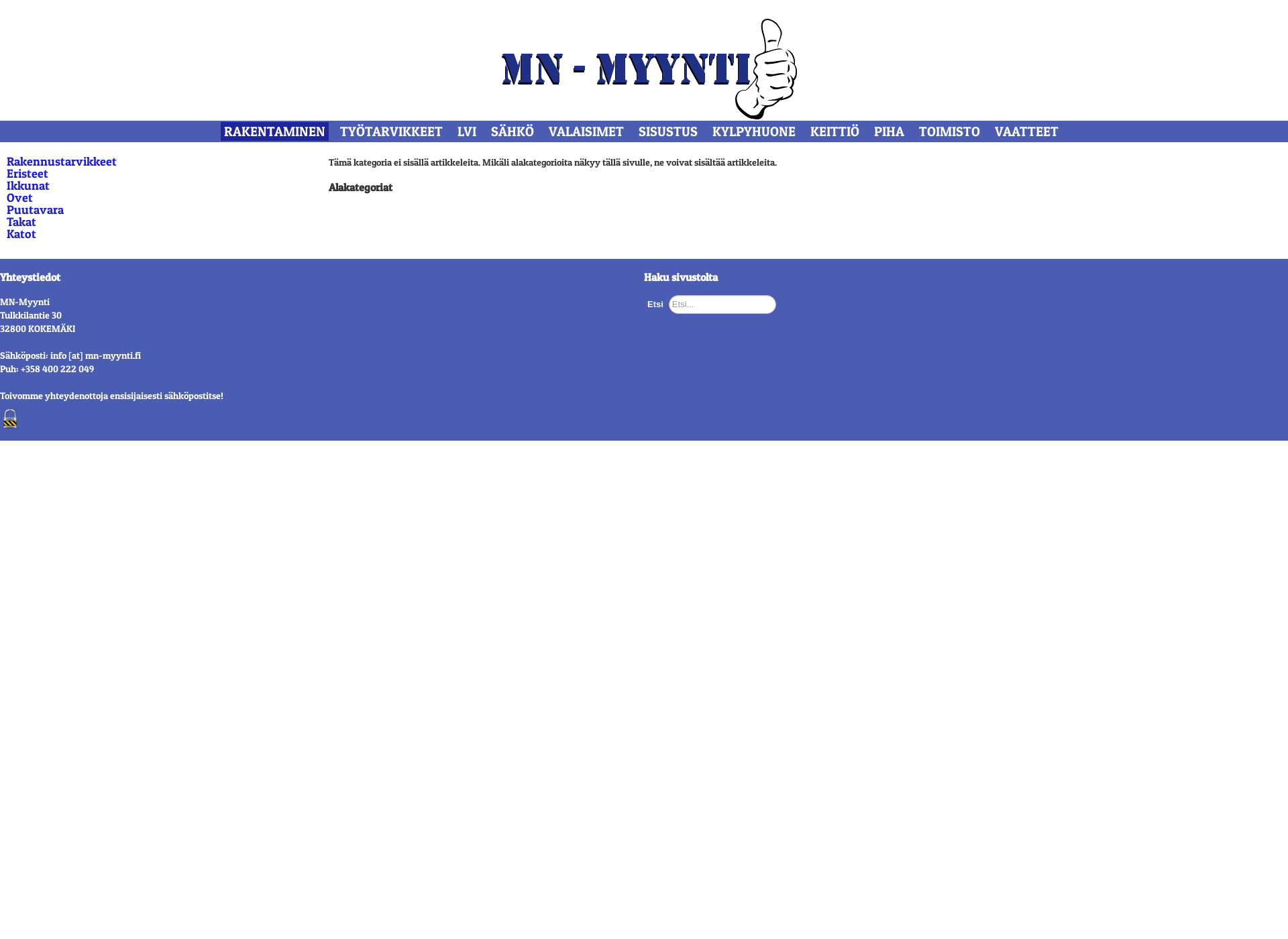 Screenshot for mn-myynti.fi