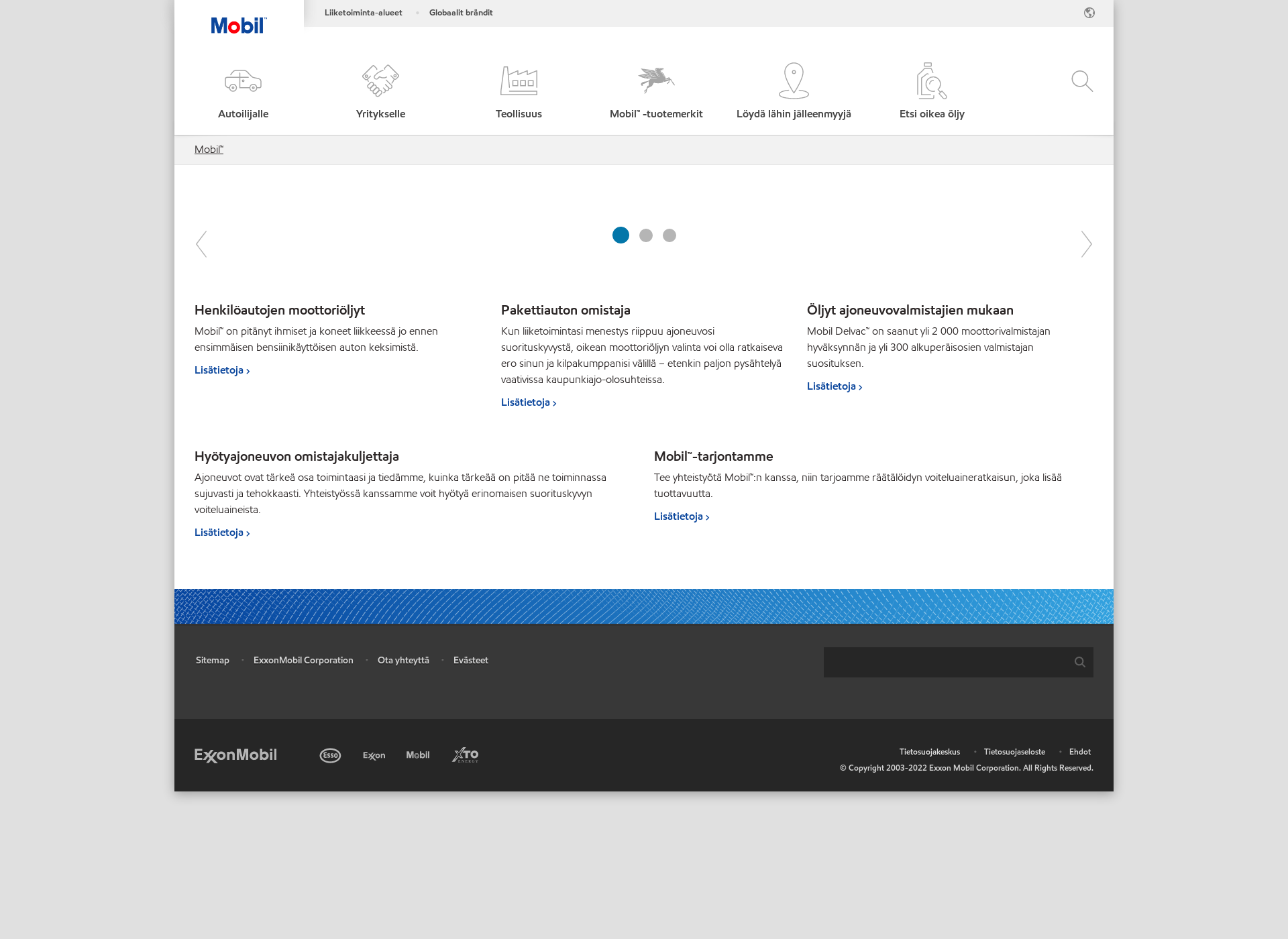 Skärmdump för mobildelvac1.fi