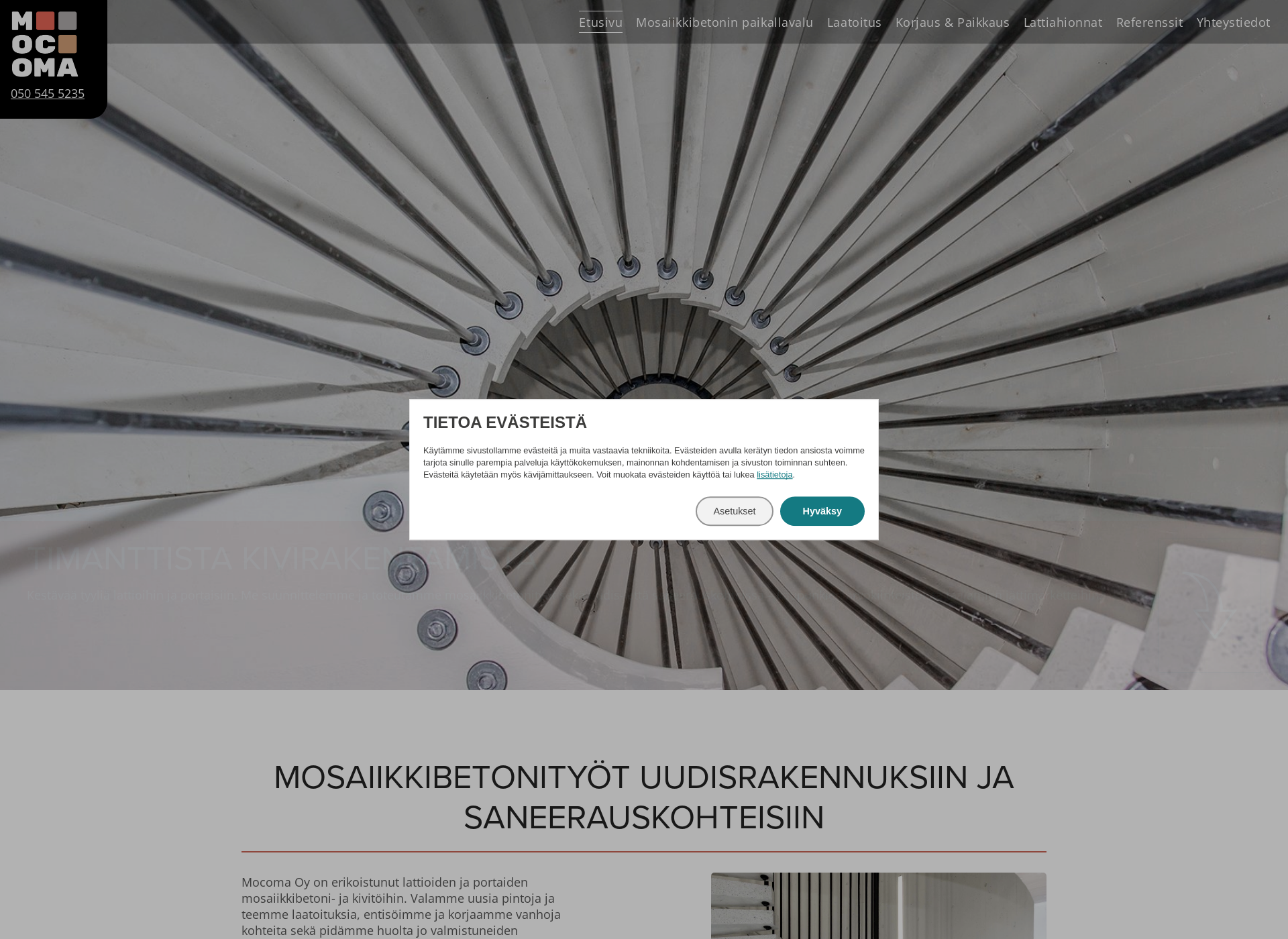Screenshot for mocoma.fi