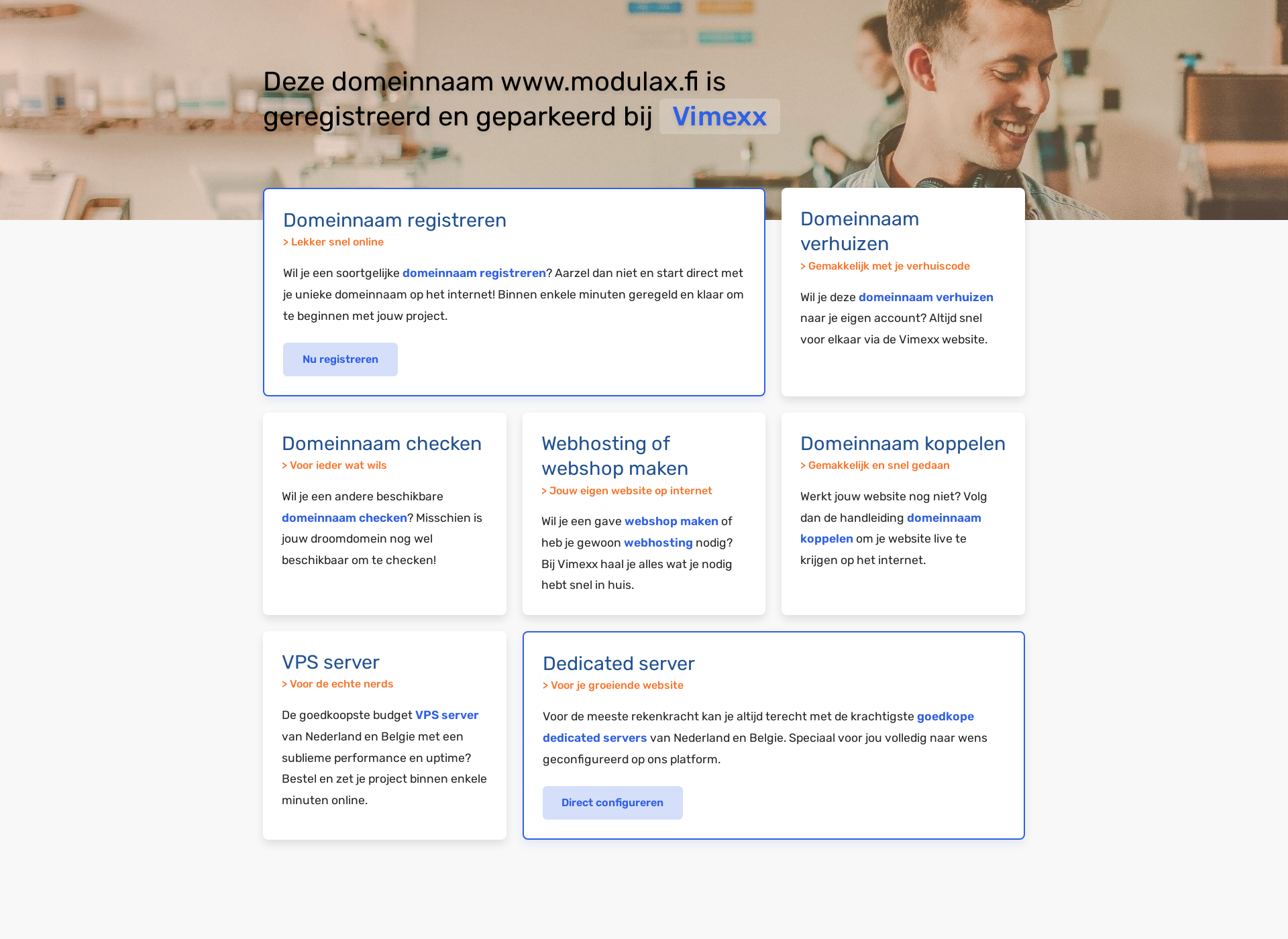 Screenshot for modulax.fi