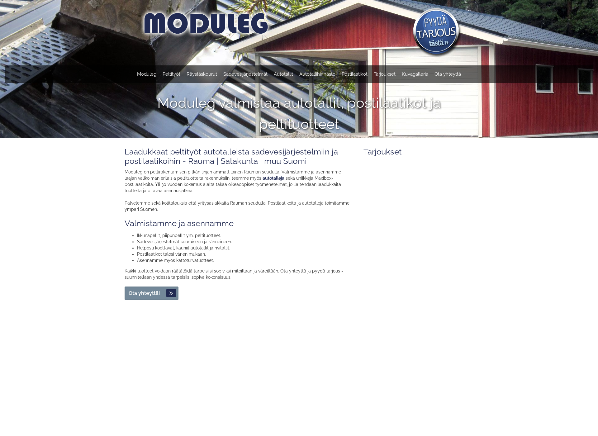 Screenshot for moduleg.fi