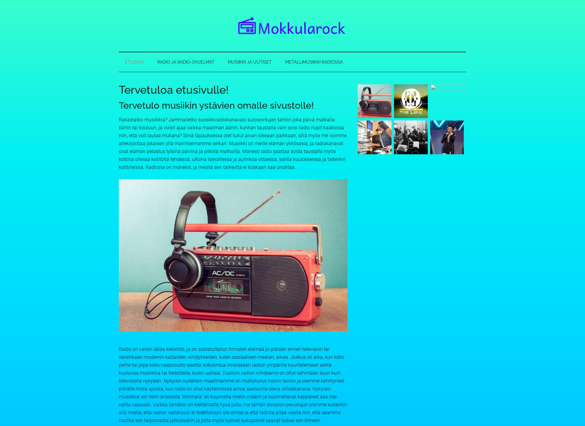 Screenshot for mokkularock.fi