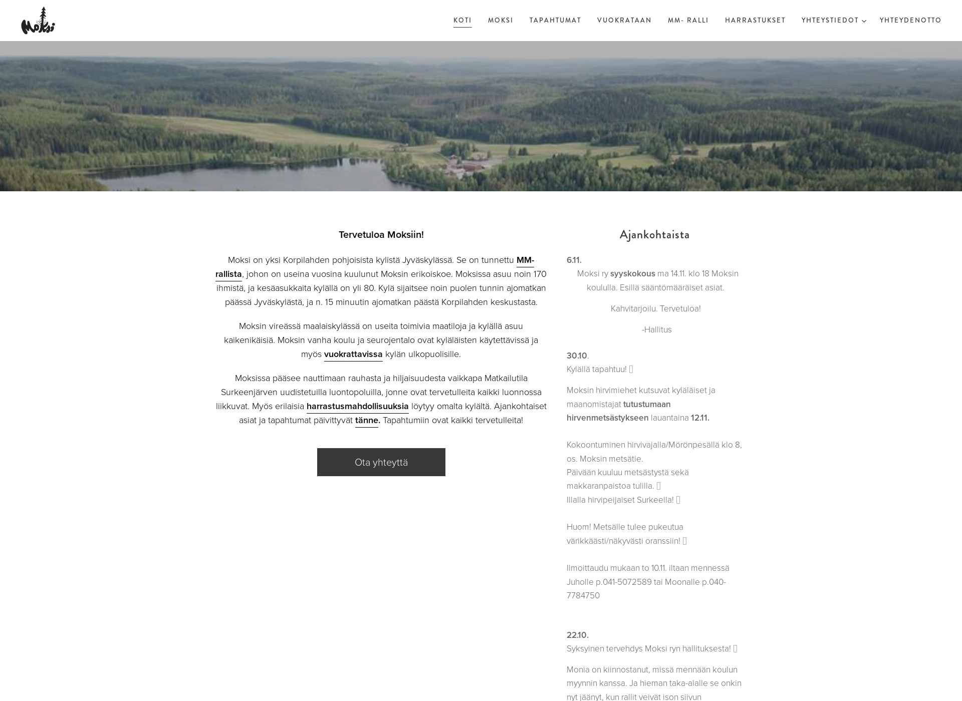 Screenshot for moksi.fi
